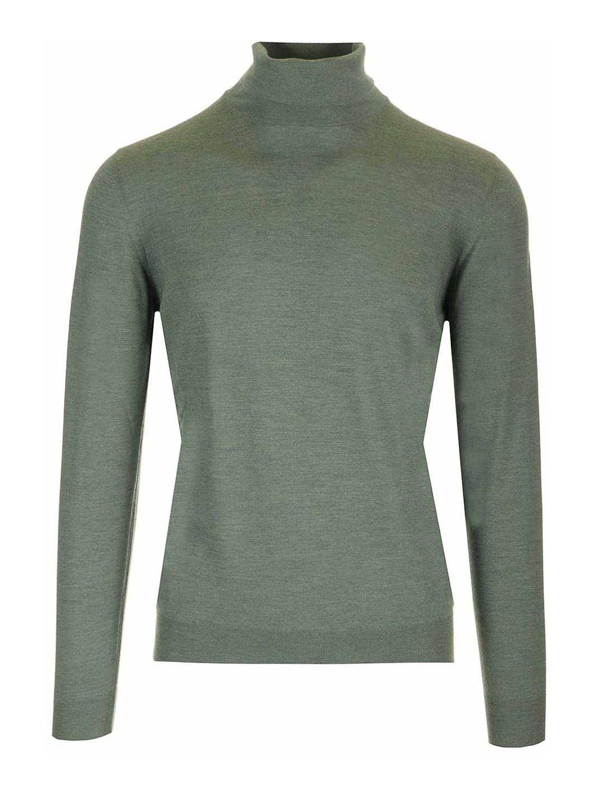 Mauro Ottaviani Wool Turtleneck Wish Knitwear Green In Green