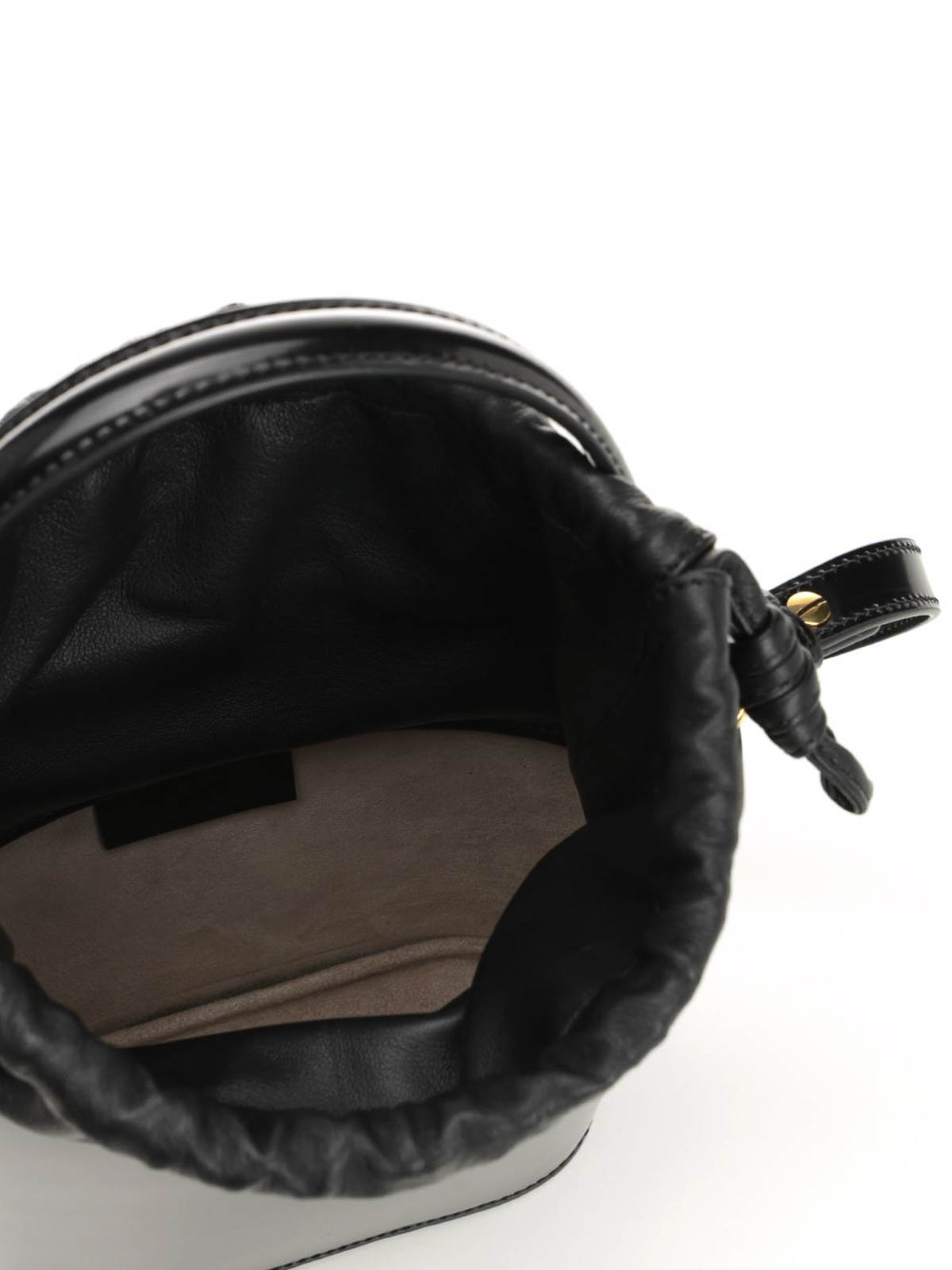 Ami Alexandre Mattiussi Mini Bucket Bag In Black