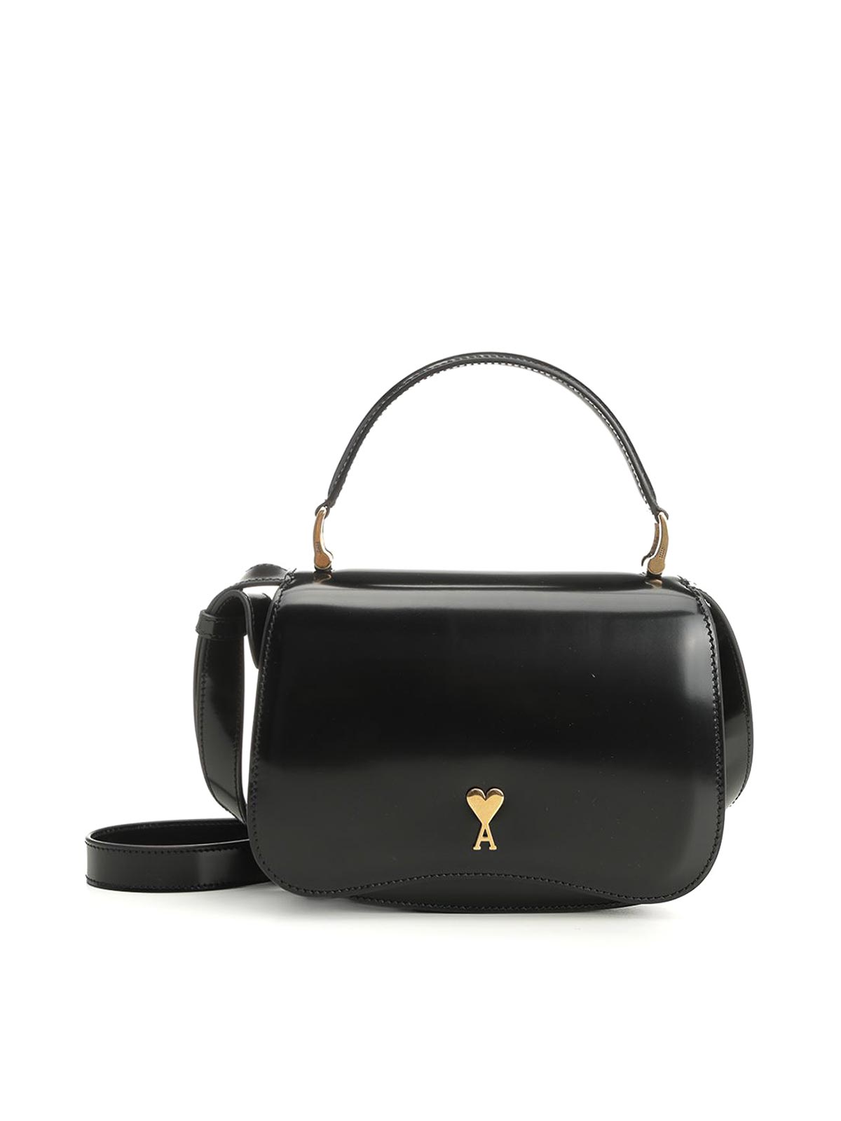 Ami Alexandre Mattiussi Paris Paris Top Handle Bag In Black
