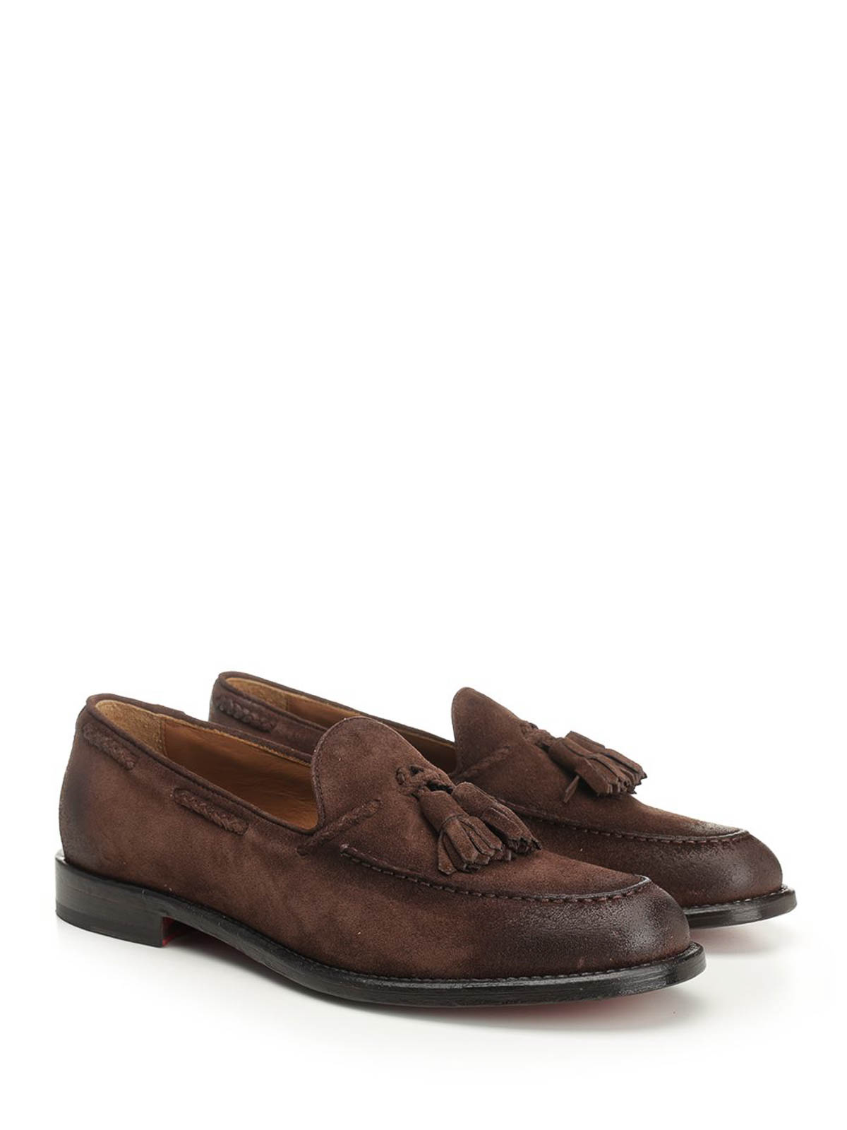 Corvari Khaky Mocassino Nappine Suede 446 Misano In Brown