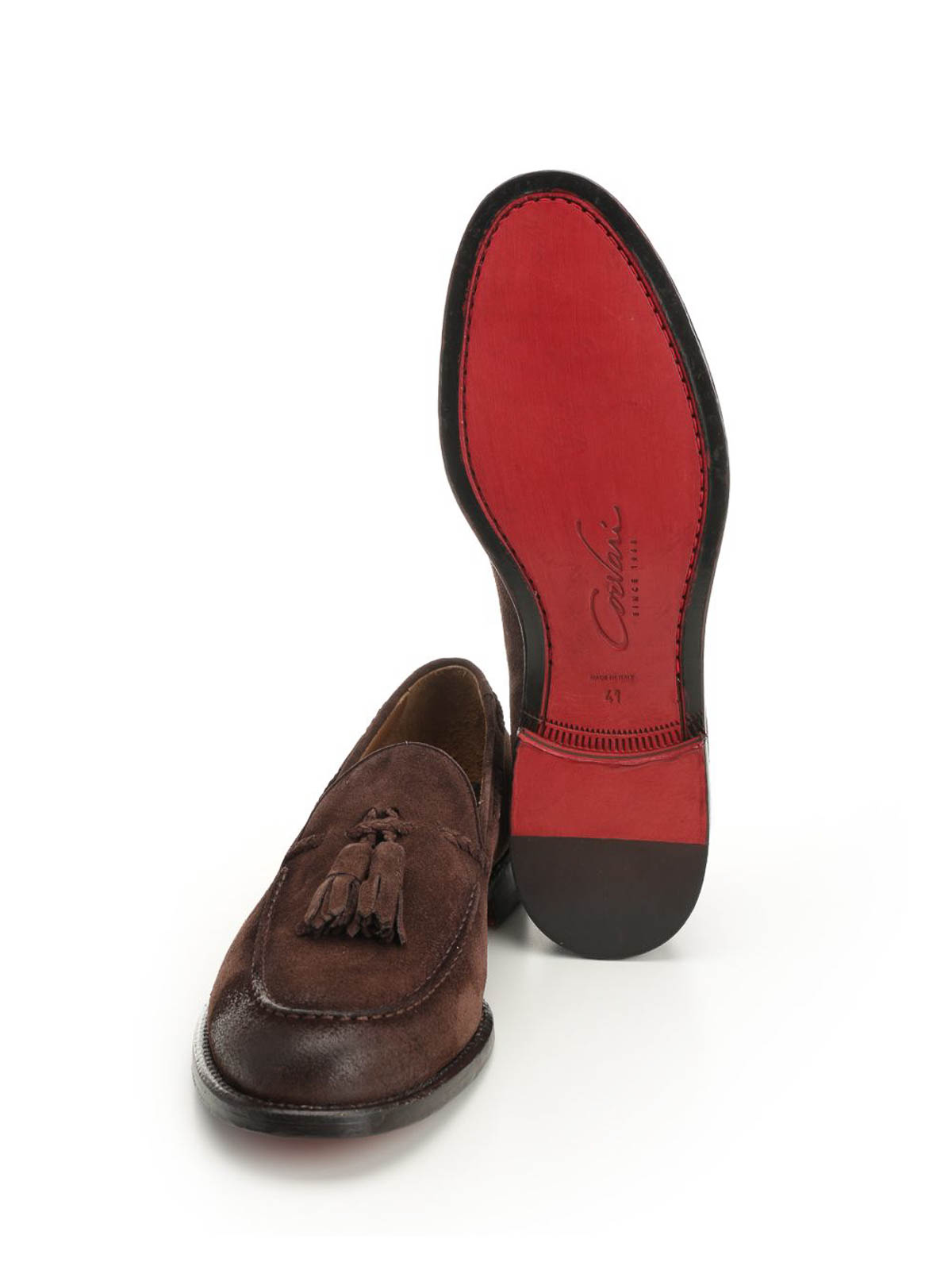 Corvari Khaky Mocassino Nappine Suede 446 Misano In Brown