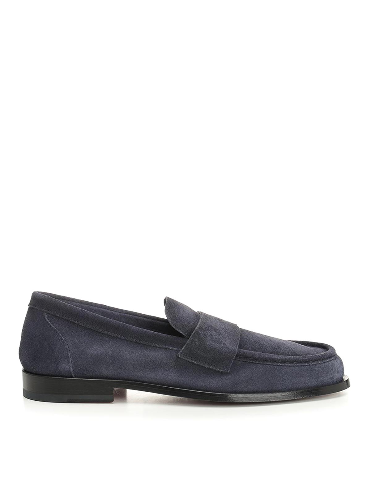 Corvari Suede Moccasin In Blue