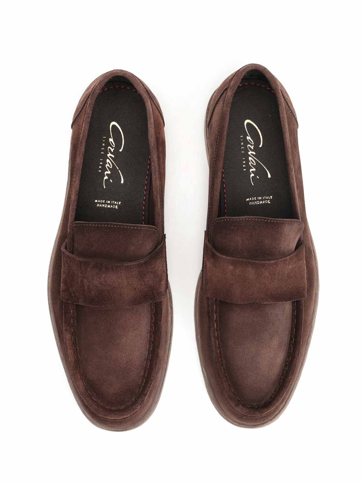 Corvari Beige Mocassino Fascetta Alta Suede 023 In Brown