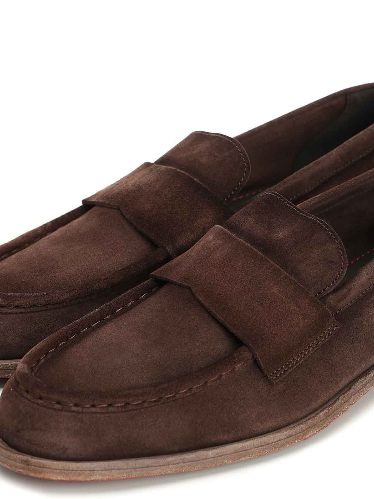 Corvari Beige Mocassino Fascetta Alta Suede 023 In Brown