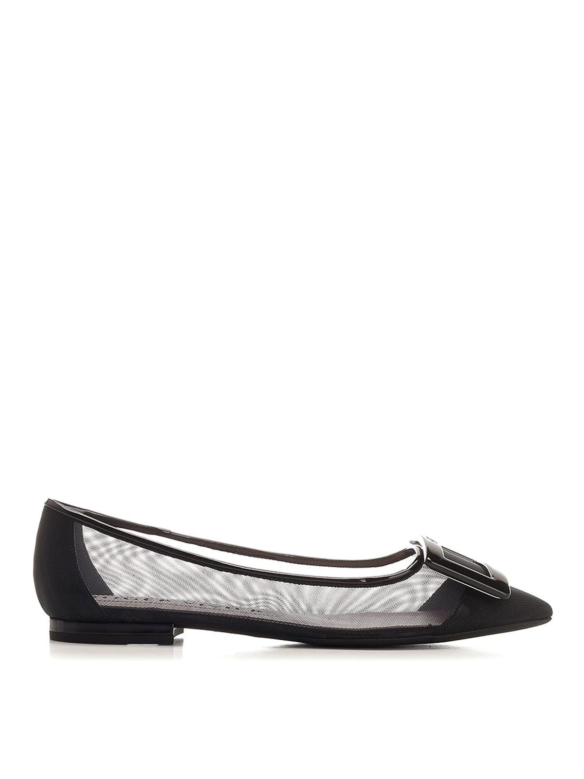 Roger Vivier Gommettine Ballerina Flats In Black