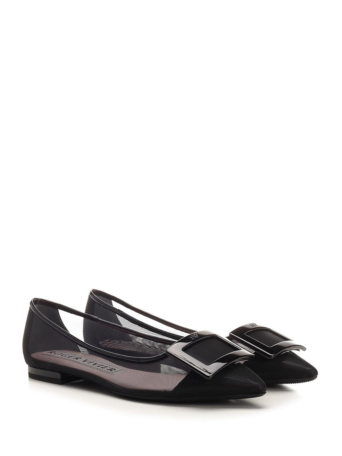 Roger Vivier Gommettine Ballerina Flats In Black