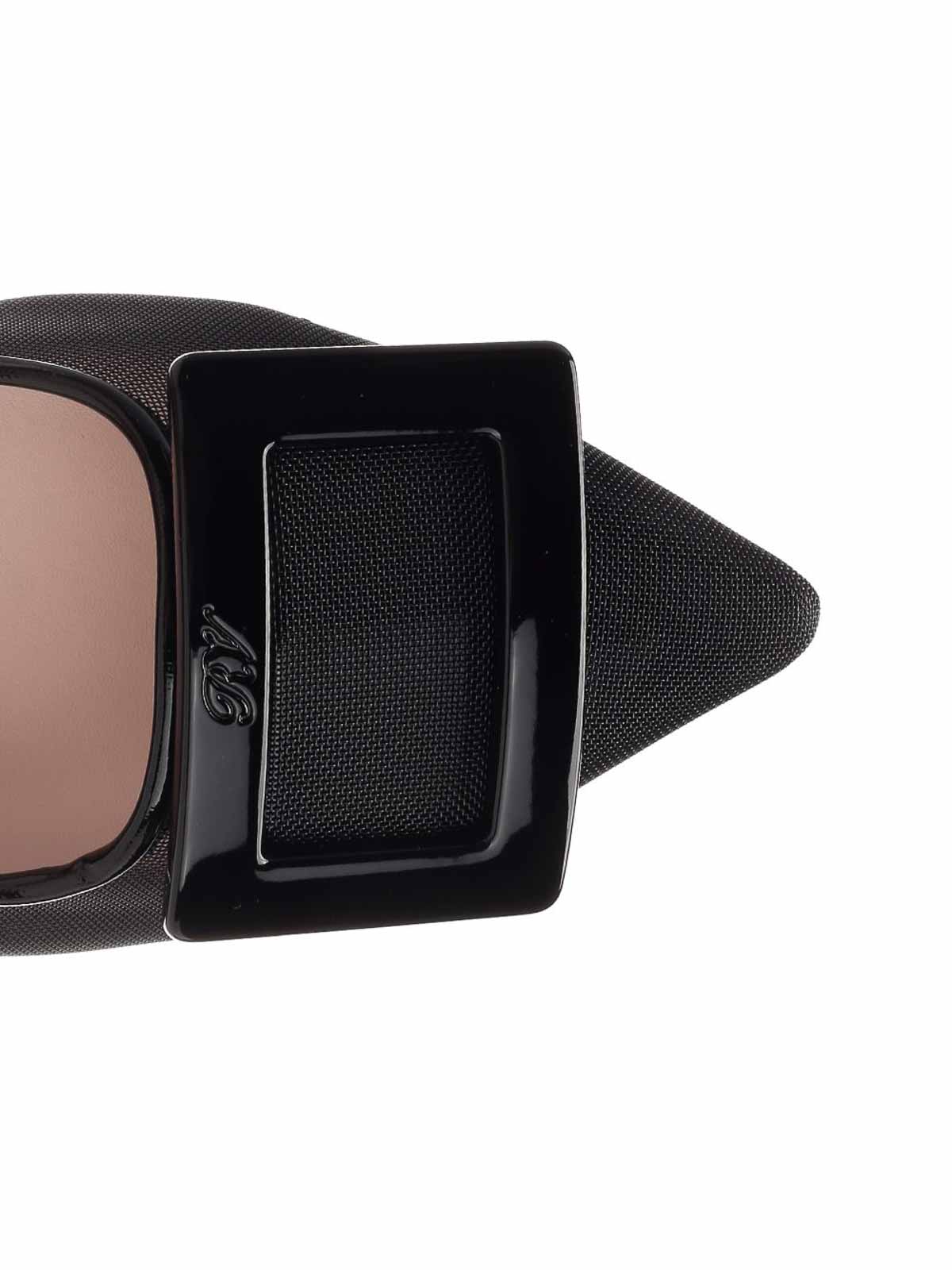 Roger Vivier Gommettine Ballerina Flats In Black