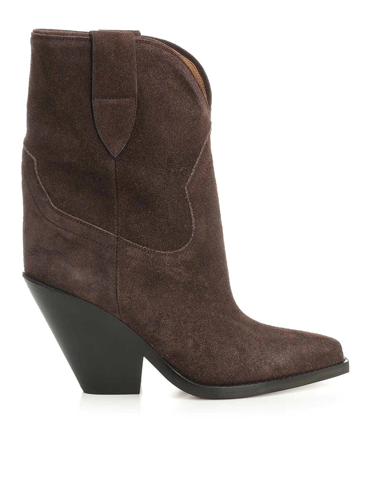 Isabel Marant Leyane-gz Ankle Texan Boot Boots Brown In Brown