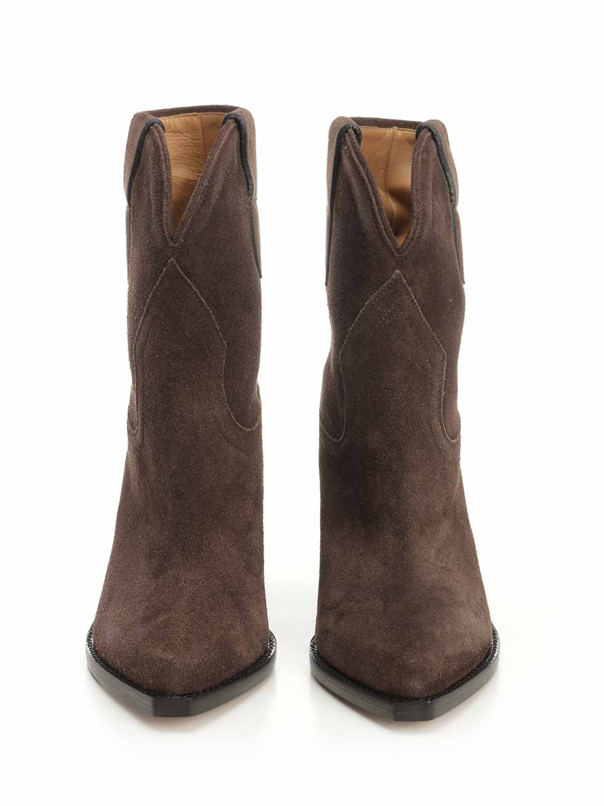 Isabel Marant Leyane-gz Ankle Texan Boot Boots Brown In Brown