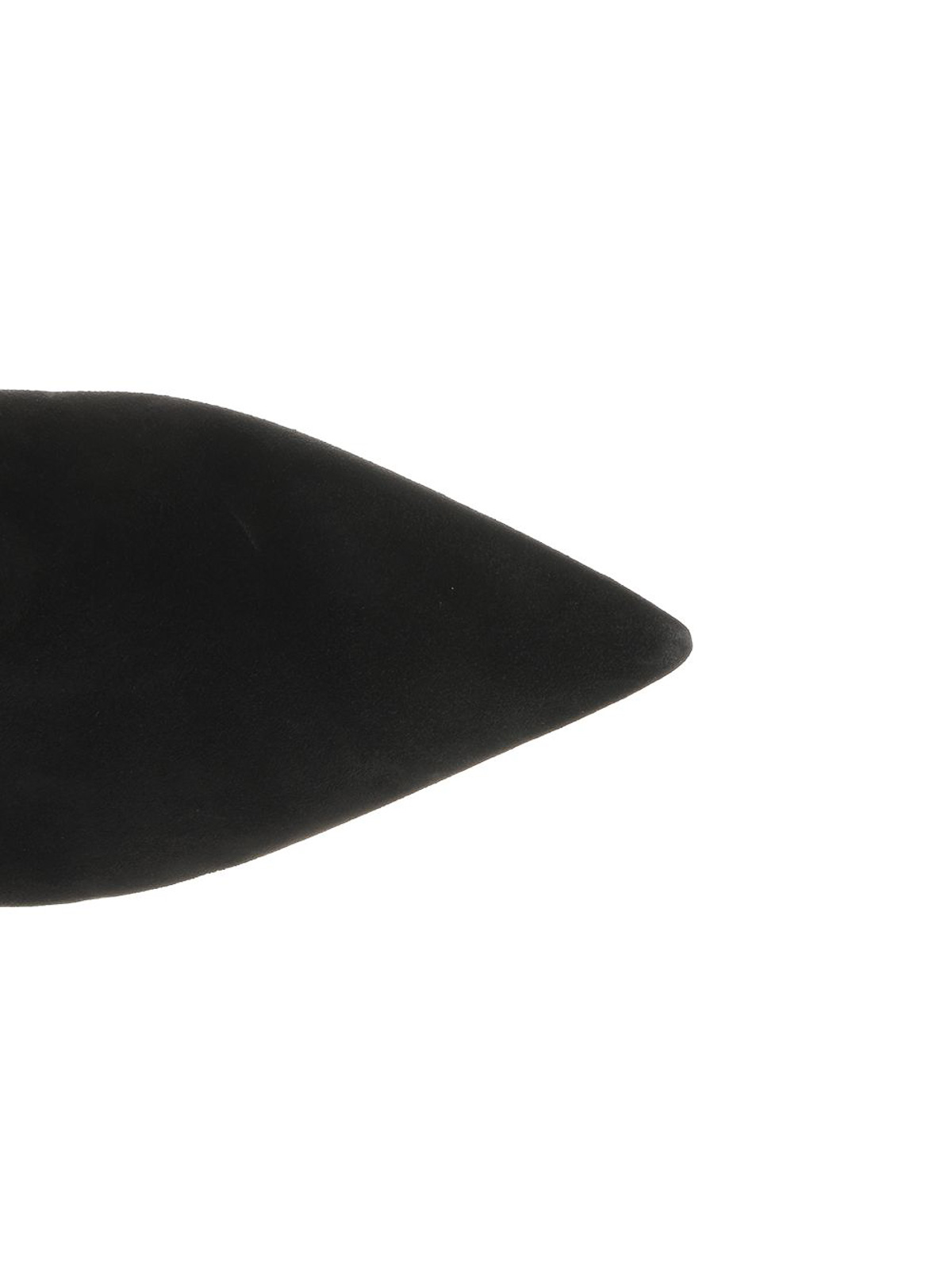 Stuart Weitzman Black Ankle Boots With Stiletto Heel And Zip Closure On The Side In Suede Woman In Black