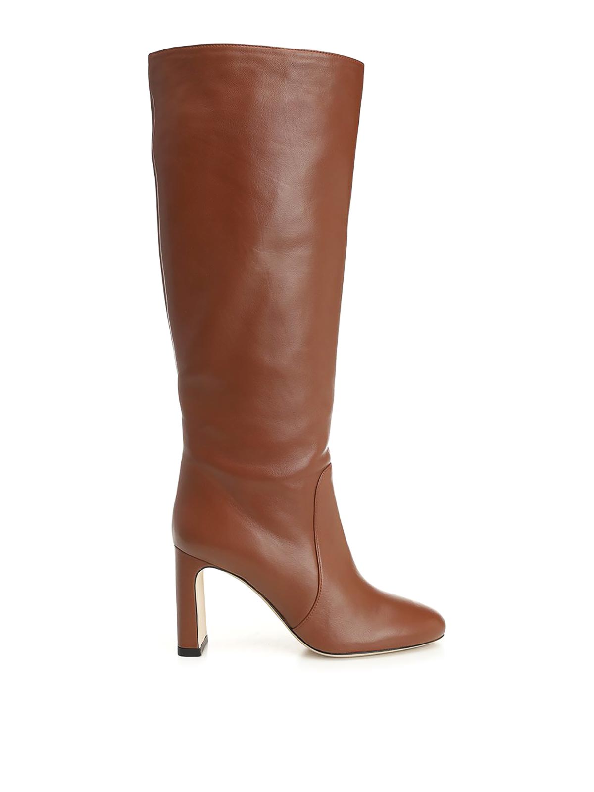 Stuart Weitzman 85mm Babette Tubo Nappa Leather Knee-high Boots In Brown