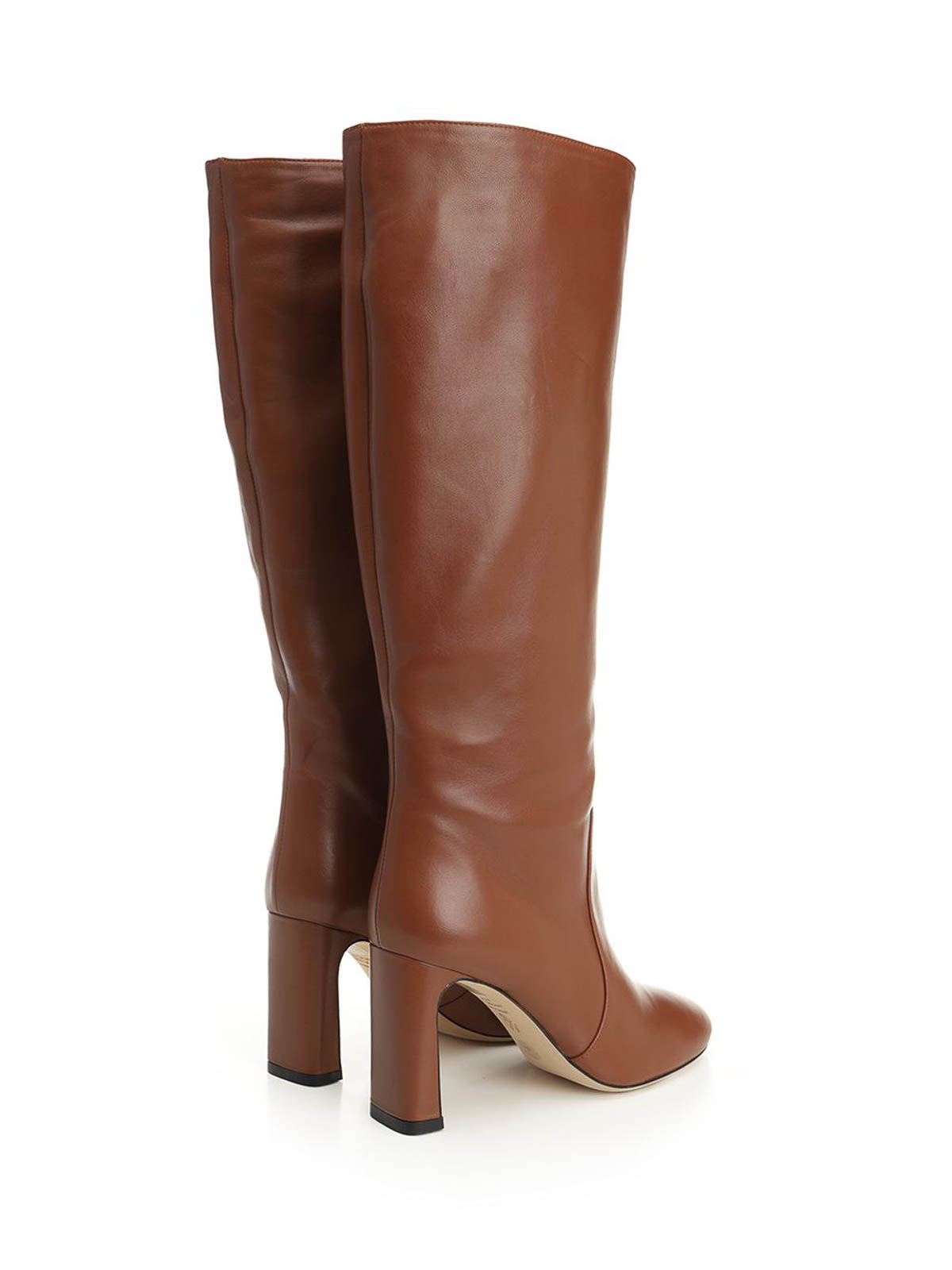 Stuart Weitzman 85mm Babette Tubo Nappa Leather Knee-high Boots In Brown