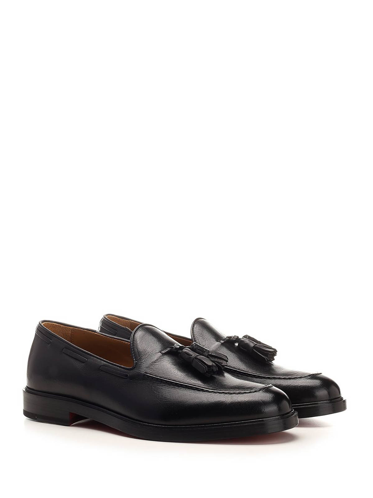Corvari Blu Mocassino Nappine Vitello 446 Misano In Black