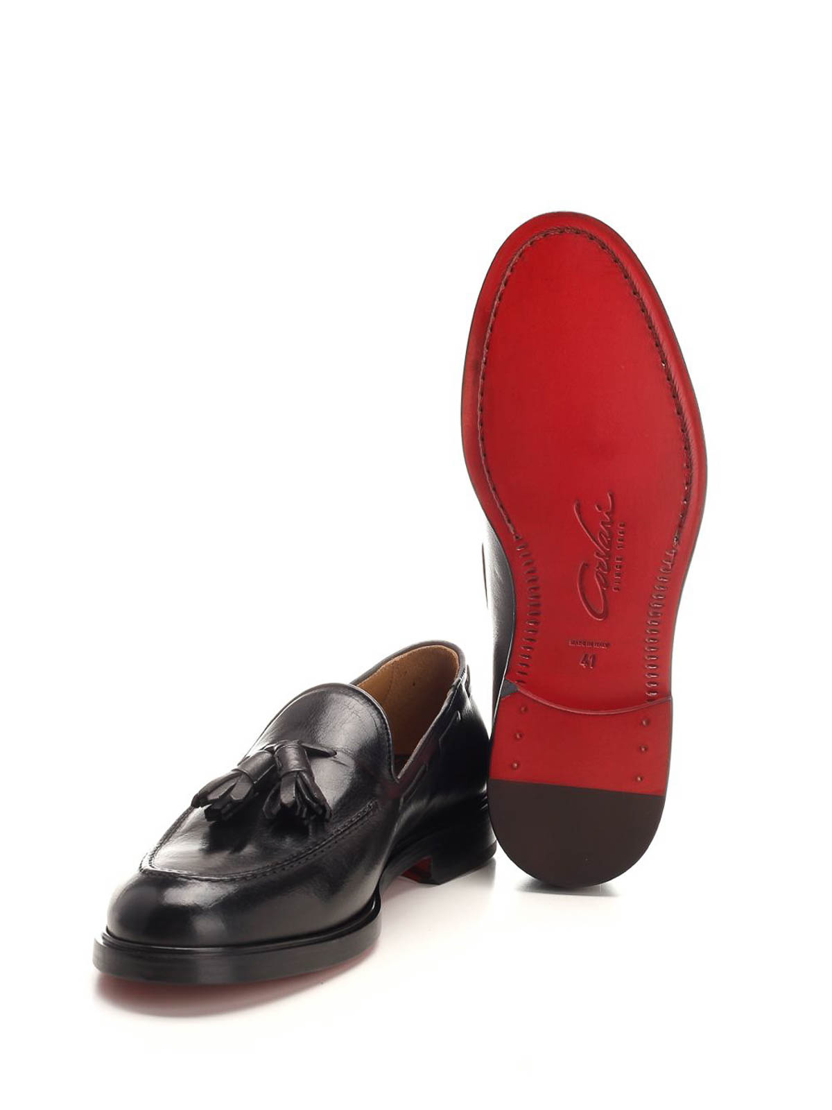 Corvari Blu Mocassino Nappine Vitello 446 Misano In Black