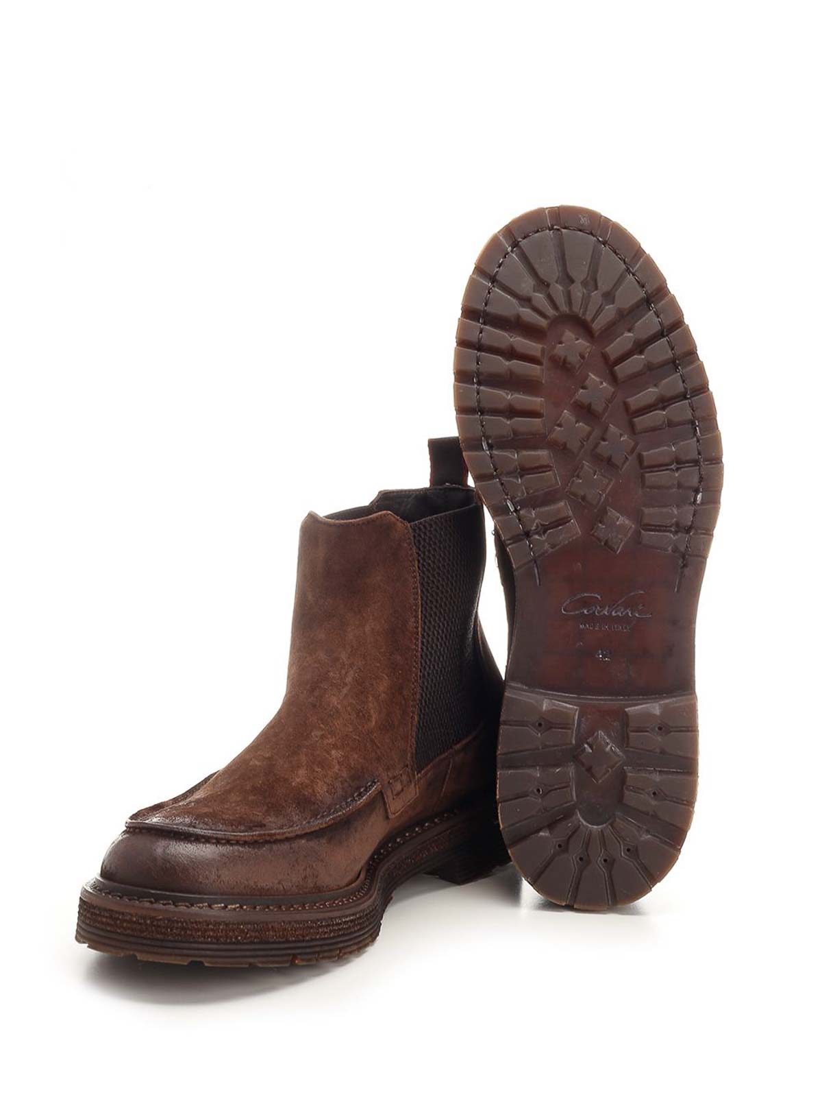 Corvari Chelsea Boot Lace-up Shoes Brown In Brown