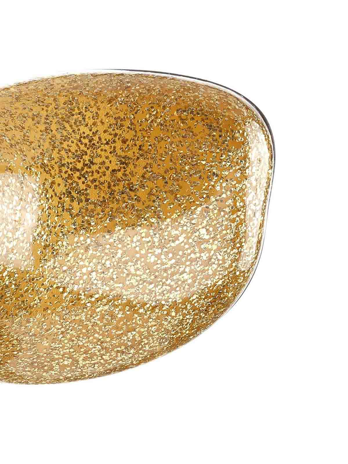 Loewe Toy Mules In Gold