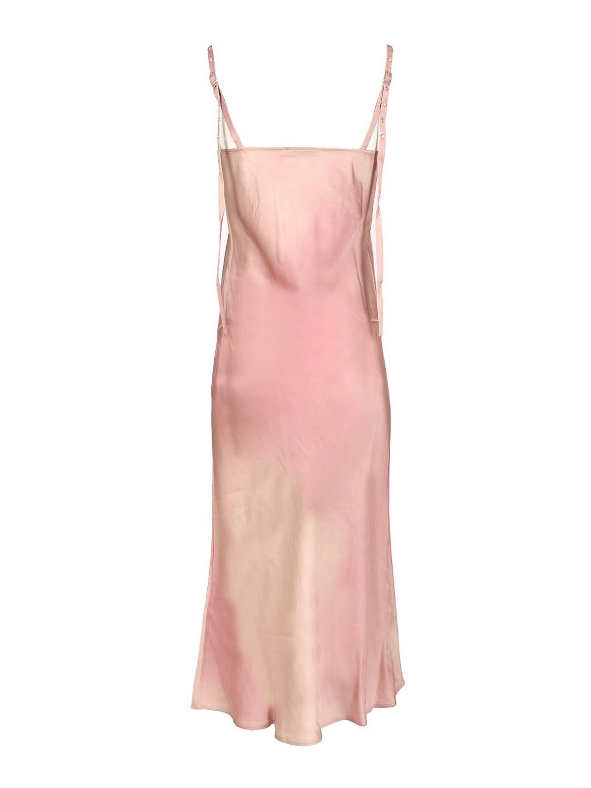 Acne Studios Satin Slip Dress Dresses Rose In Pink