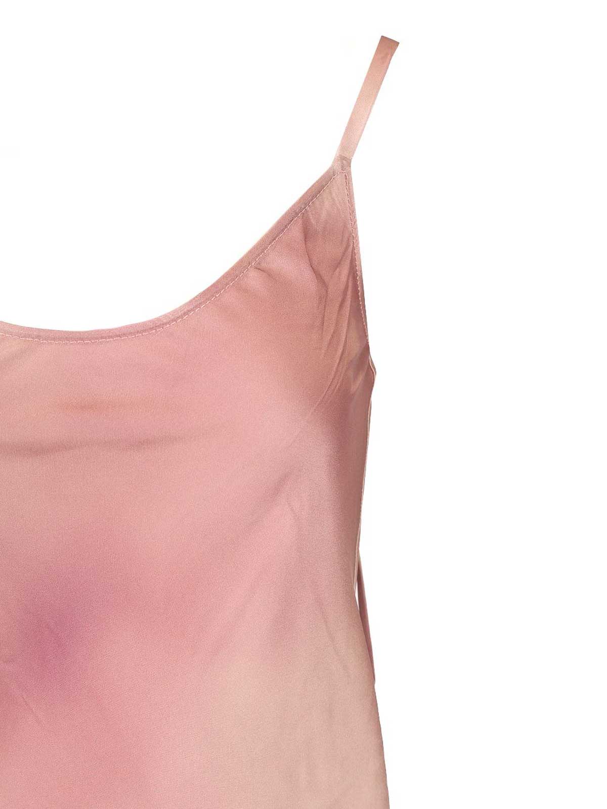 Acne Studios Satin Slip Dress Dresses Rose In Pink