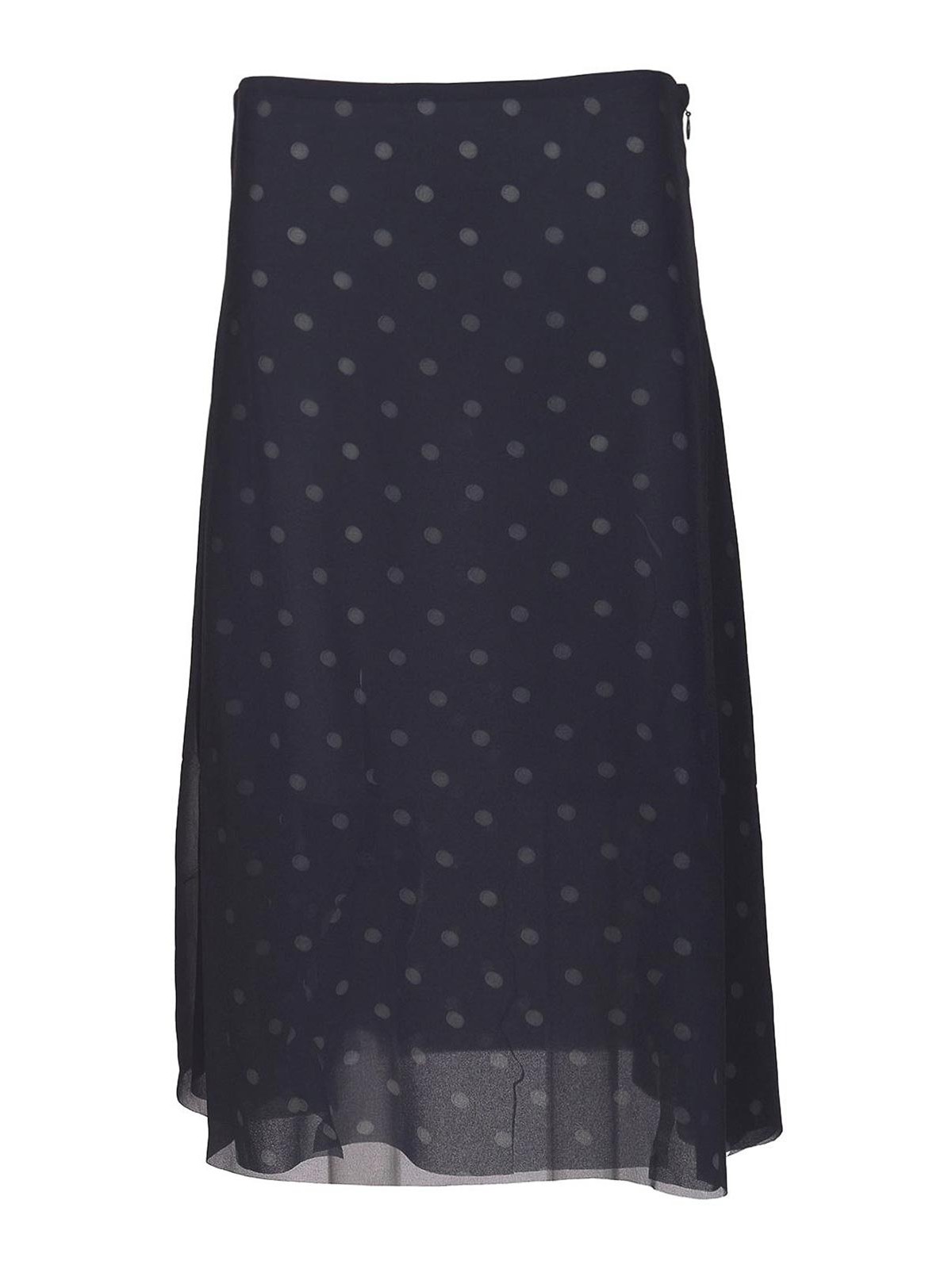Acne Studios Asymmetric Skirt Skirts Multicolor In Black