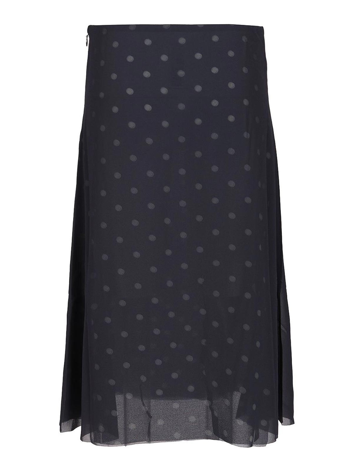 Acne Studios Asymmetric Skirt Skirts Multicolor In Black