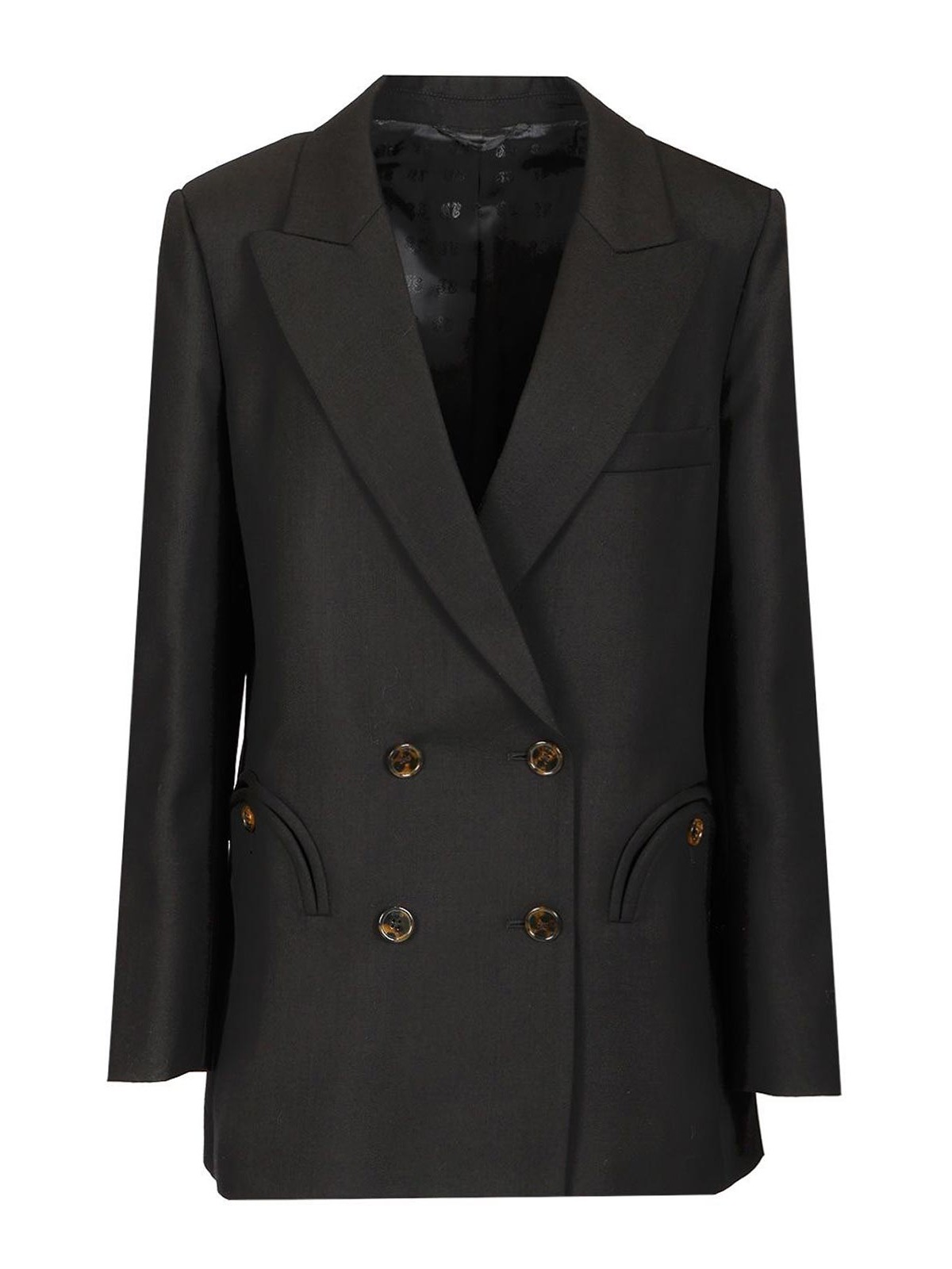 Blazé Milano Alcanara Black Double-breasted Blazer