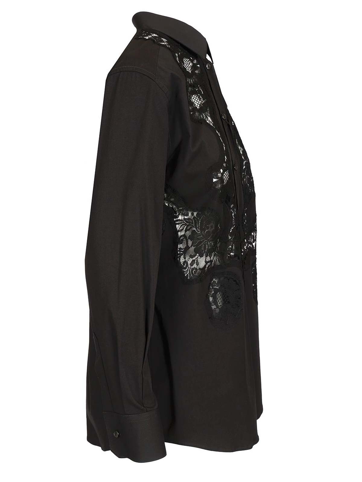 Dolce & Gabbana Cotton Poplin Shirt Shirts Black In Black