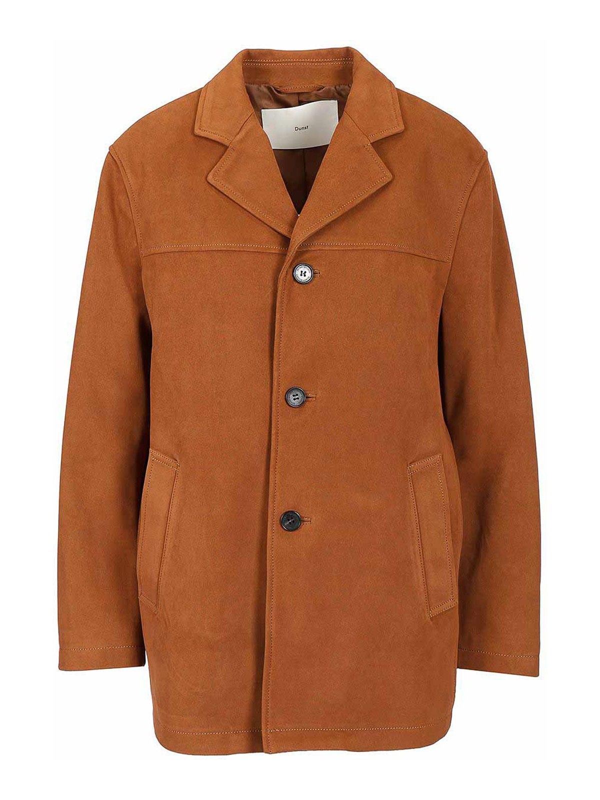 Dunst Vegan Suede Jacket Jackets Brown In Brown