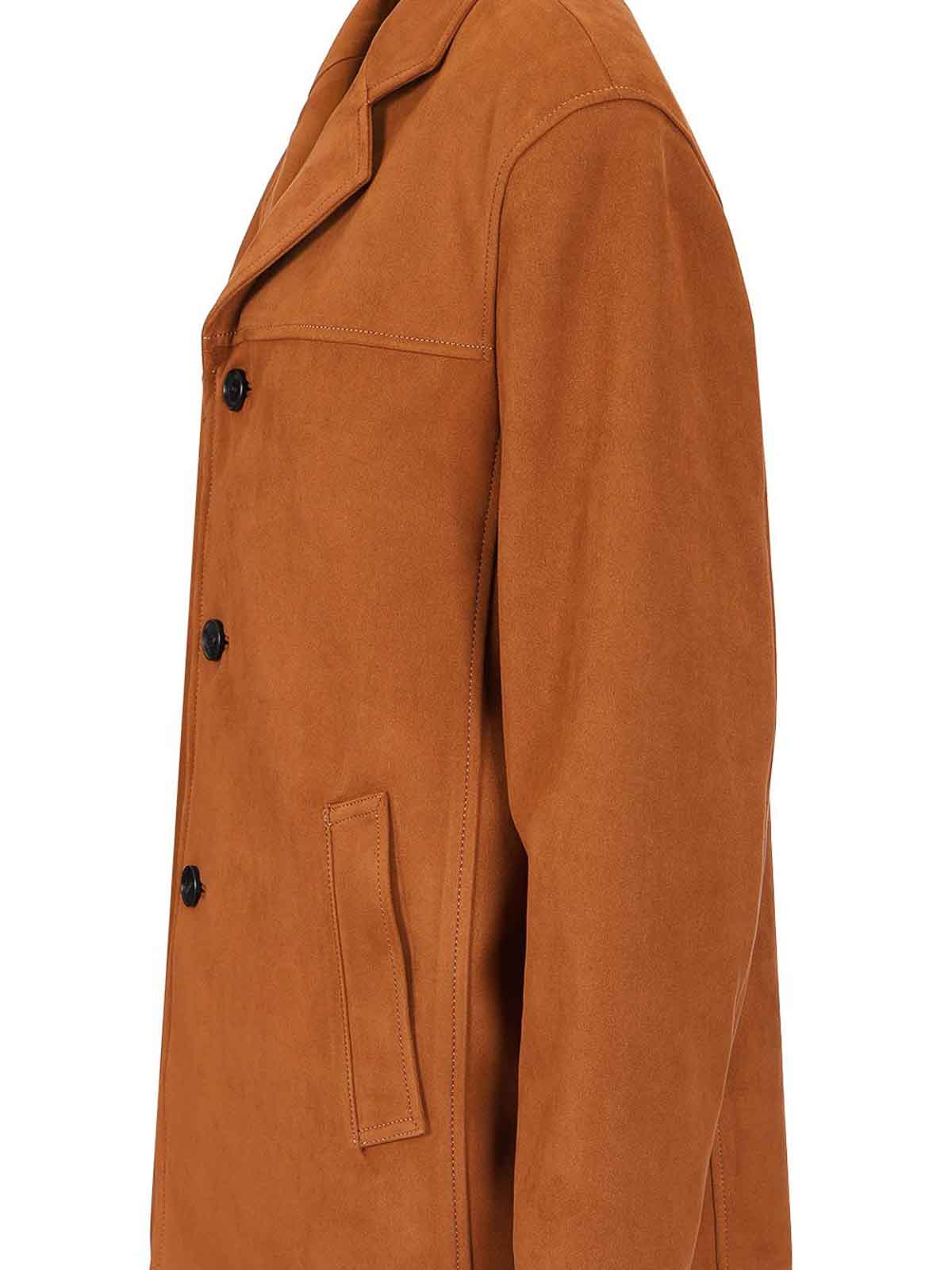 Dunst Vegan Suede Jacket Jackets Brown In Brown