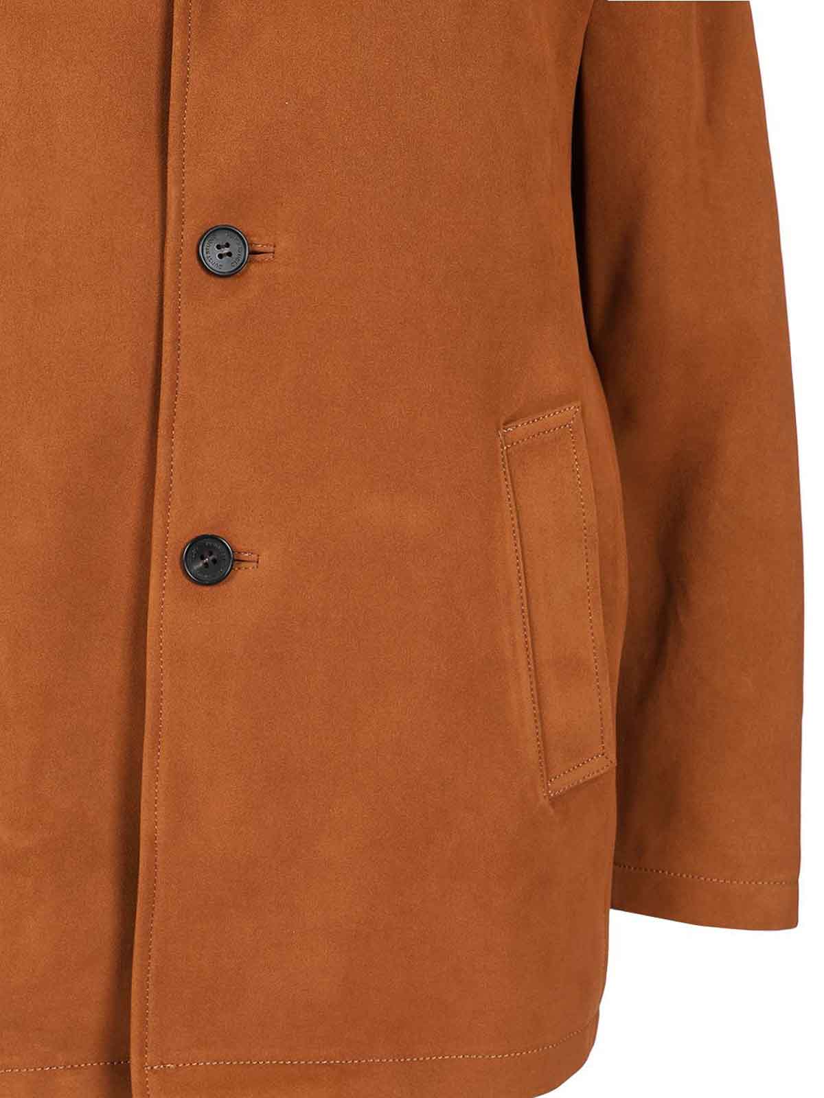 Dunst Vegan Suede Jacket Jackets Brown In Brown