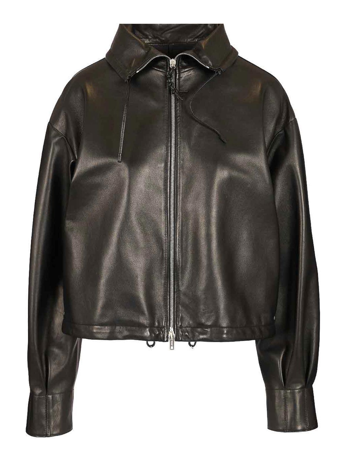 Durazzi Milano Nappa Leather Bomber Jacket Jackets Black In Brown