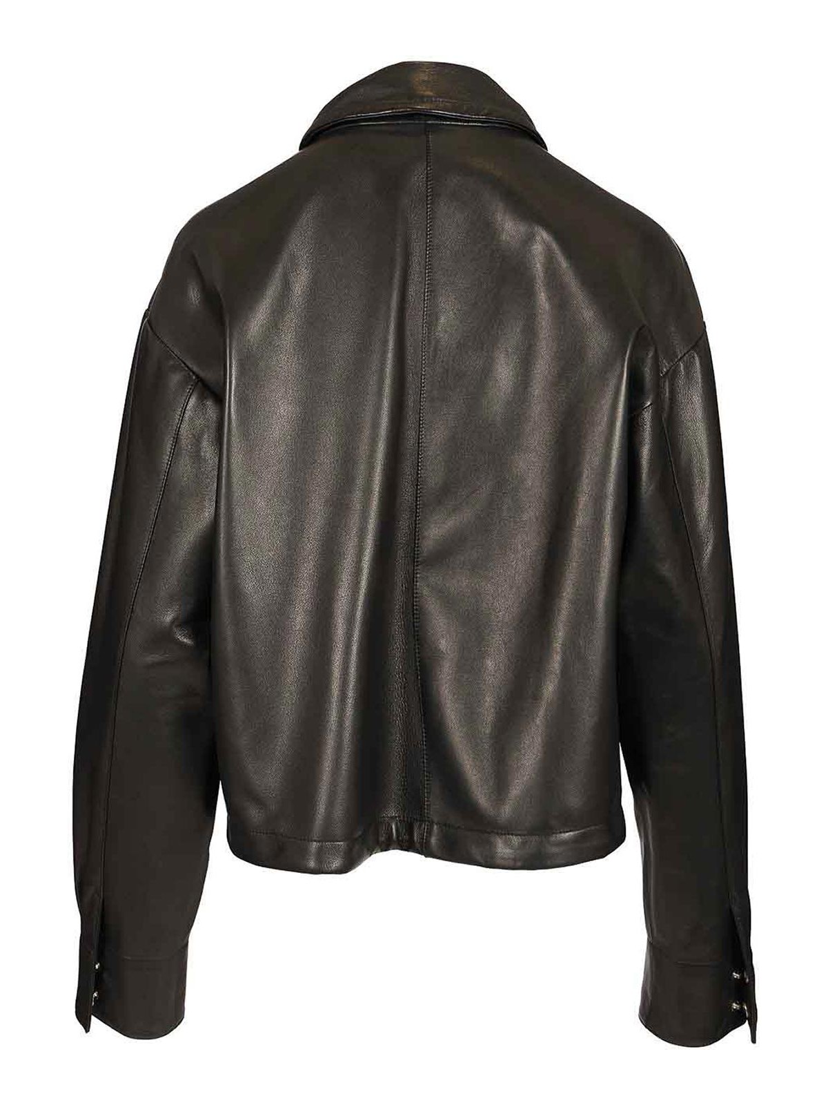 Durazzi Milano Nappa Leather Bomber Jacket Jackets Black In Brown