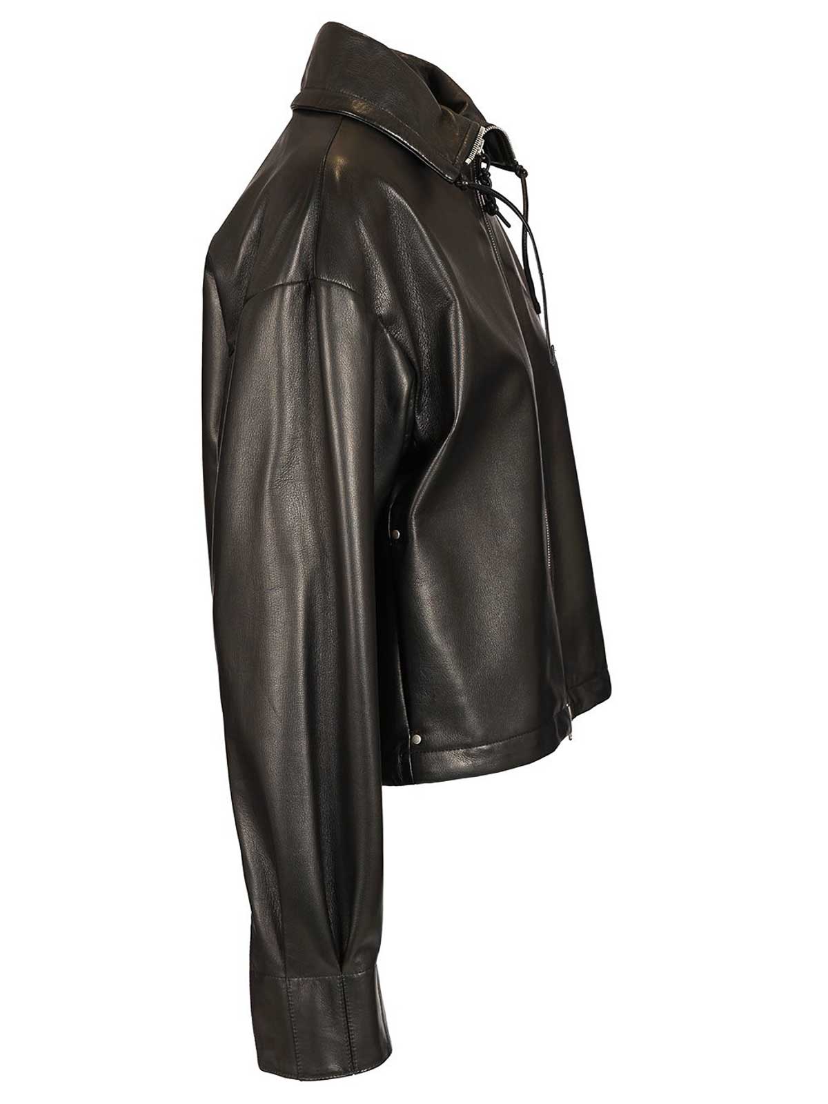 Durazzi Milano Nappa Leather Bomber Jacket Jackets Black In Brown