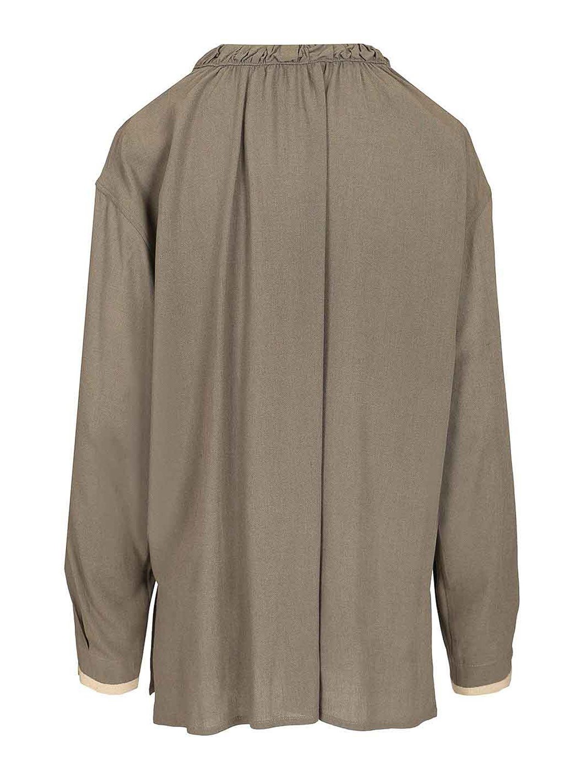 Durazzi Milano Charcoal Grey Blouse Shirts Grey In Gray