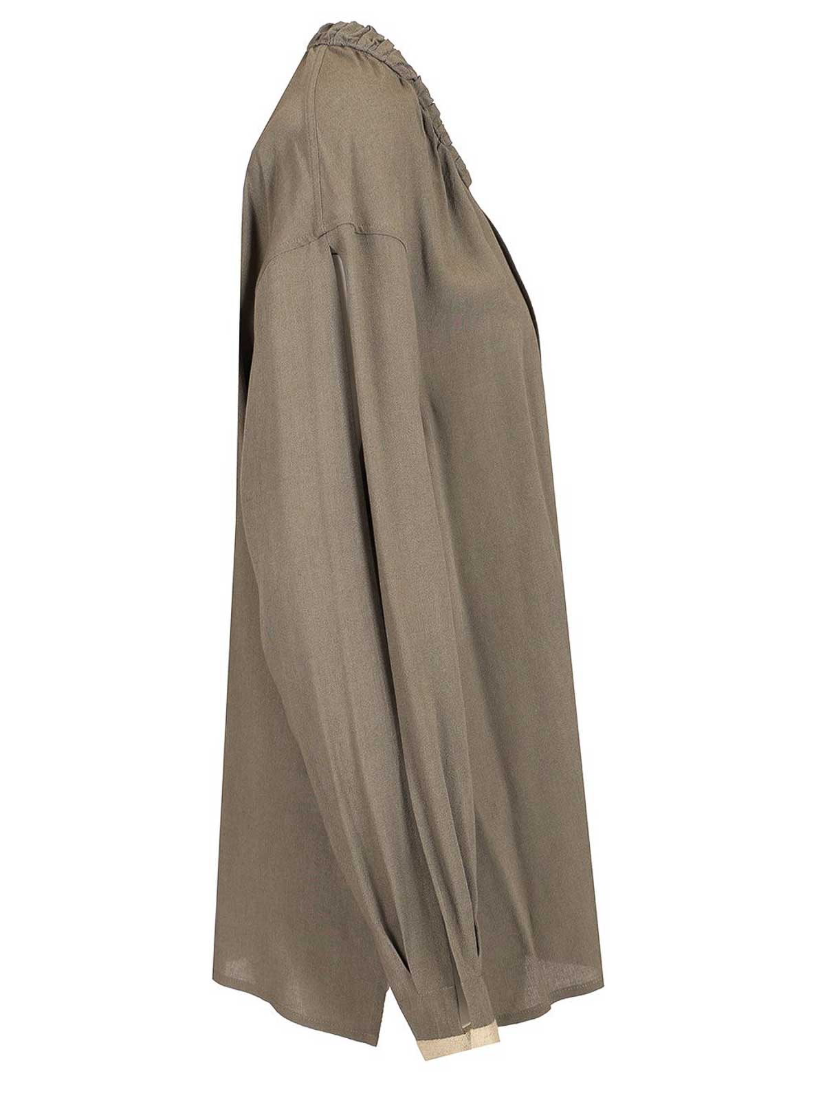 Durazzi Milano Charcoal Grey Blouse Shirts Grey In Gray