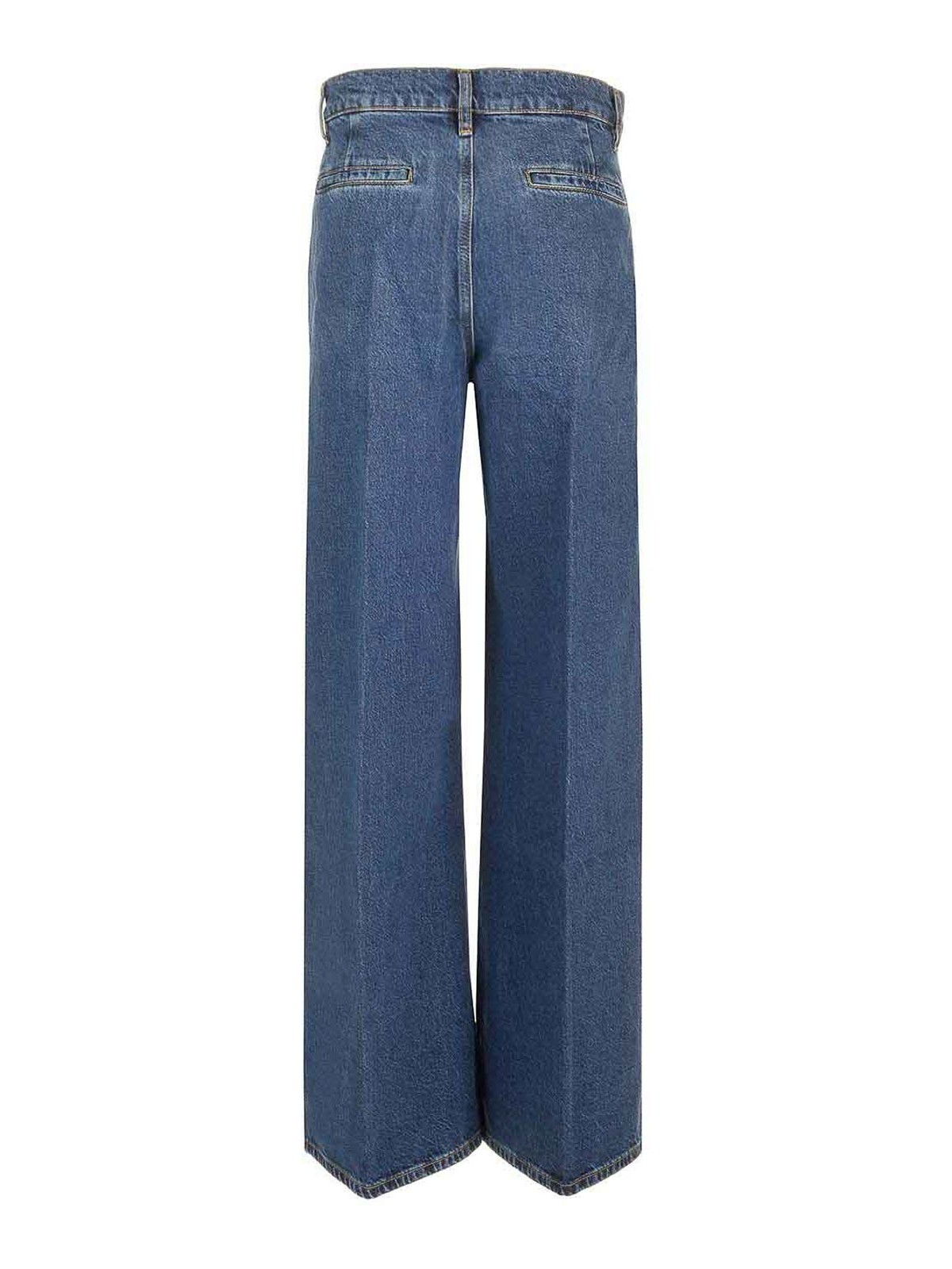 Frame Belt-loop Jeans In Blue