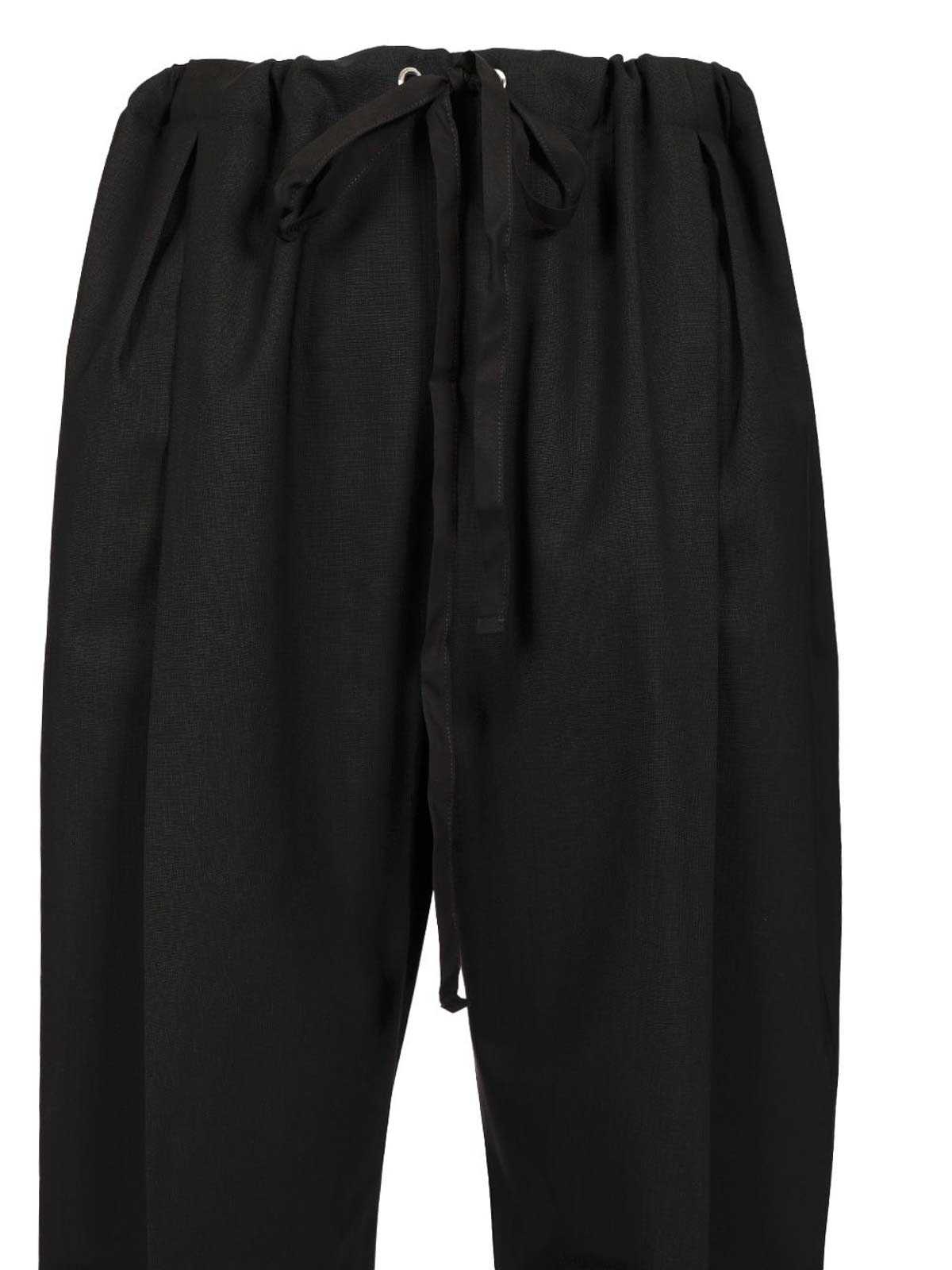 Khaite Trenton Baggy Fit Trousers In Black