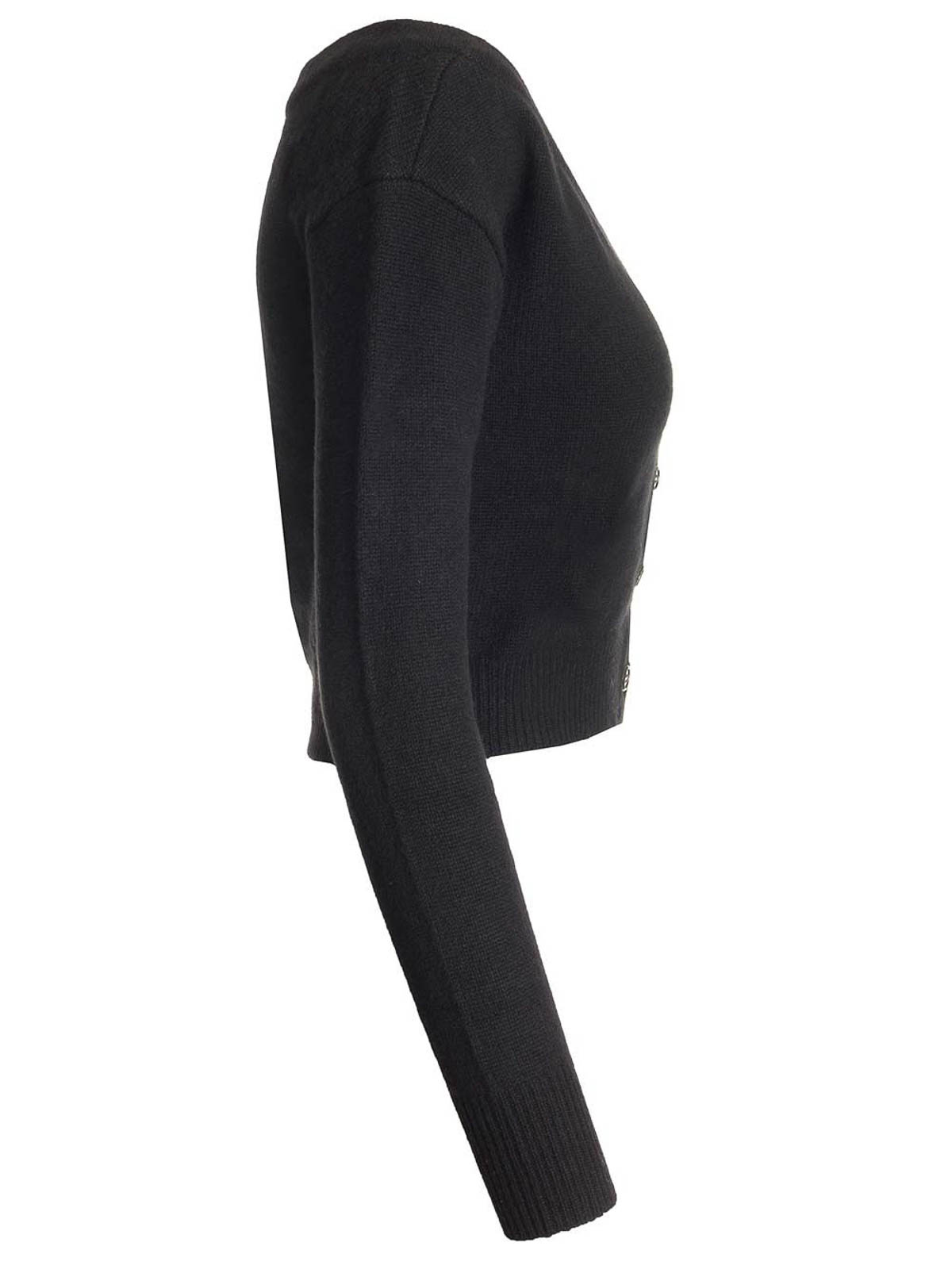 Lisa Yang Beata Cropped Cardigan In Black