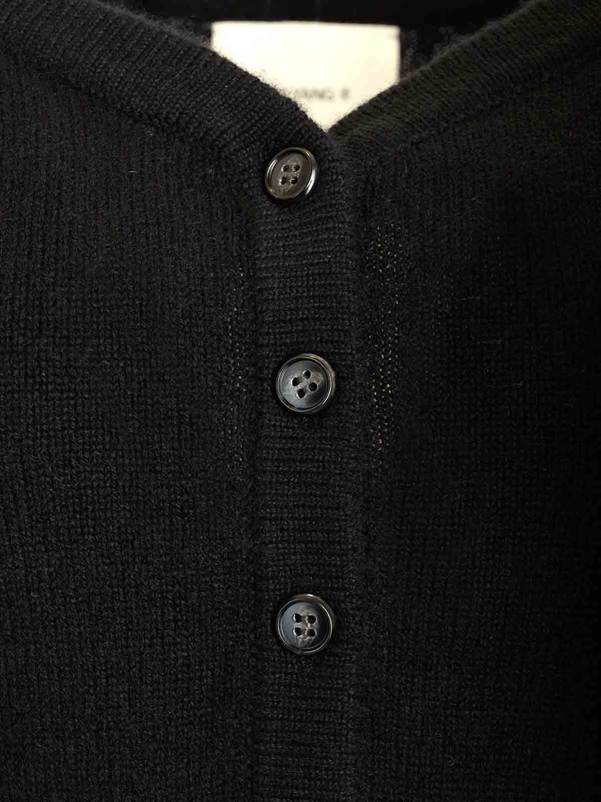 Lisa Yang Beata Cropped Cardigan In Black
