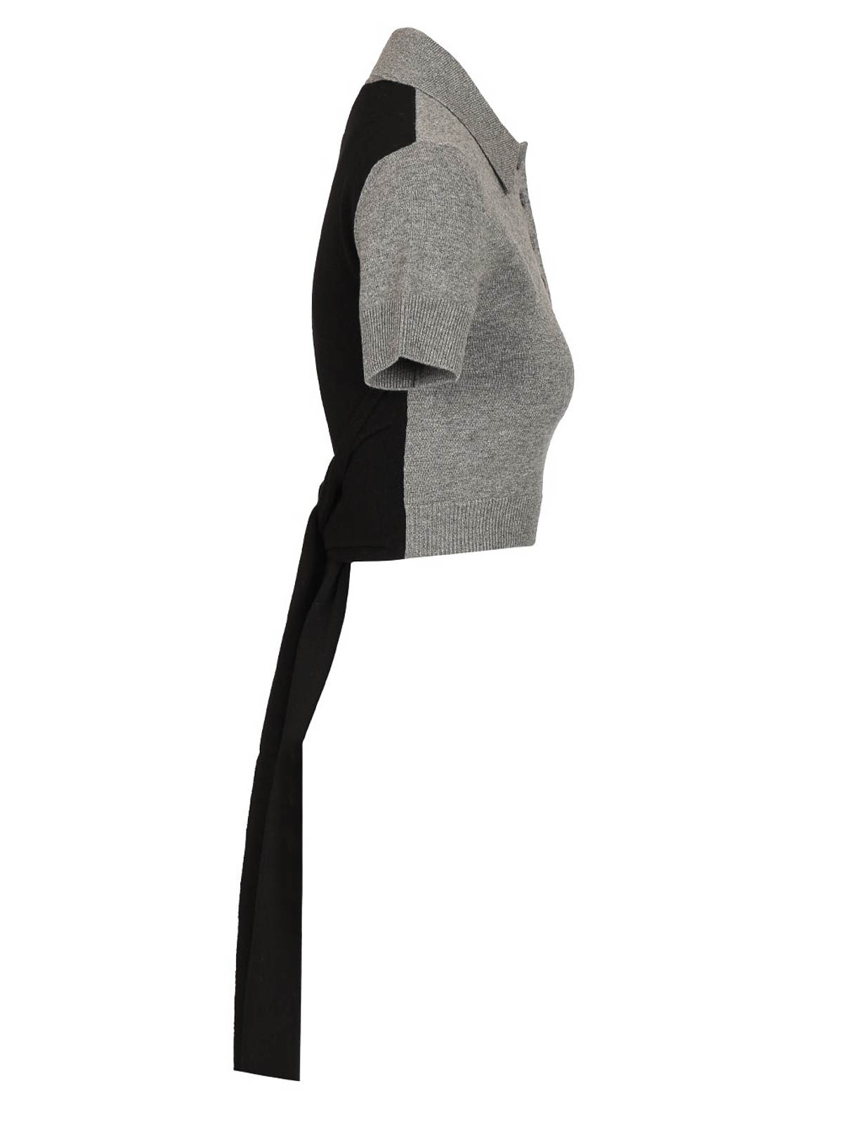 Loewe Wool And Cashmere Polo Shirt In Gray