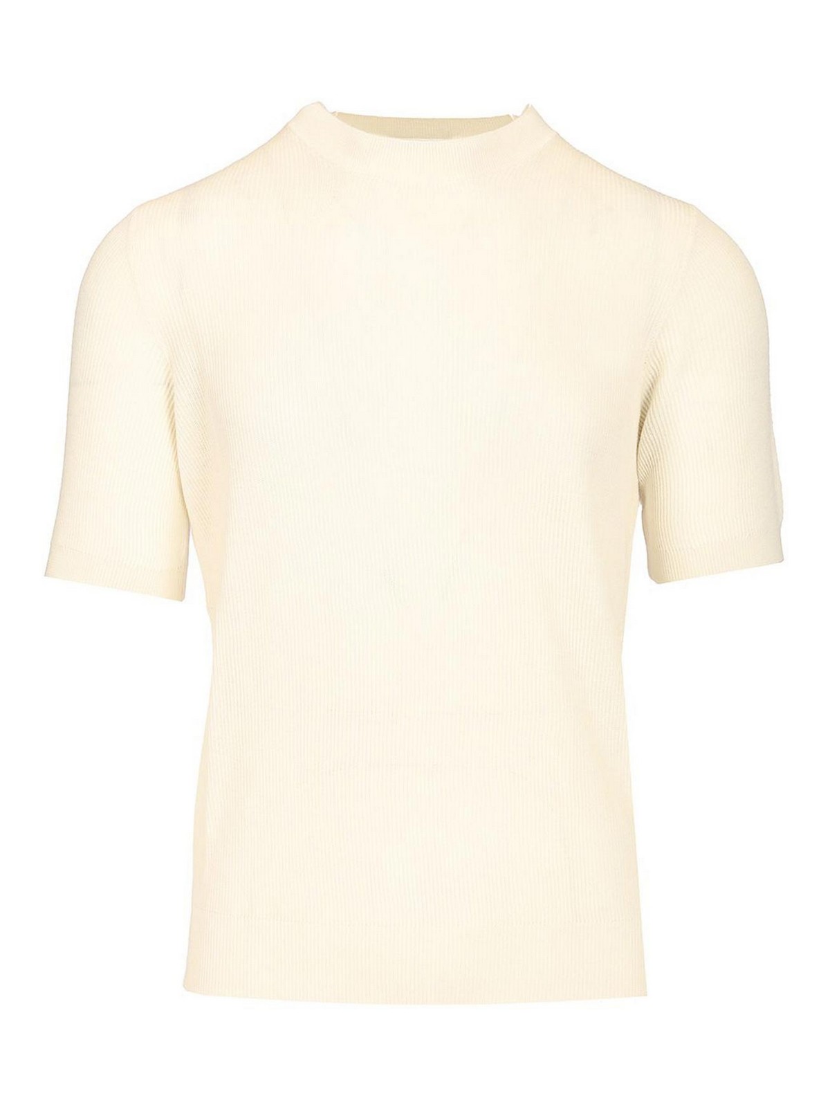 Mauro Ottaviani Ribbed T-shirt In White