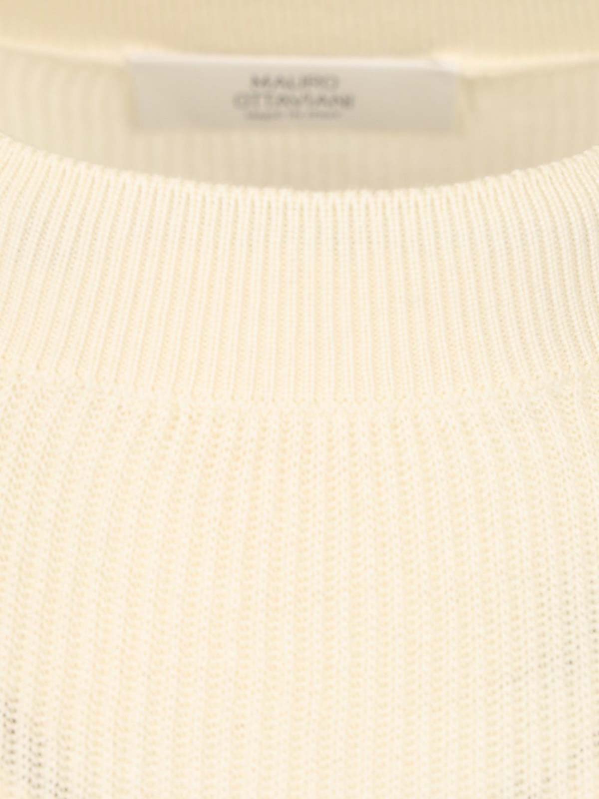 Mauro Ottaviani Ribbed T-shirt In White