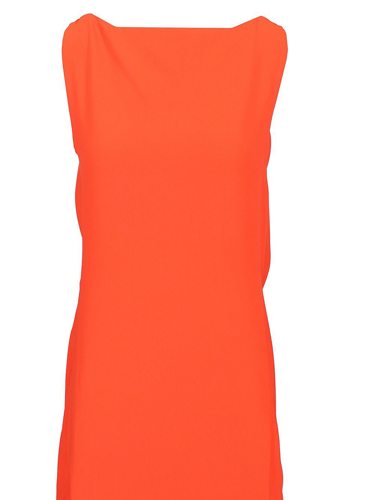 Max Mara Long Cady Dress Dresses Red In Orange