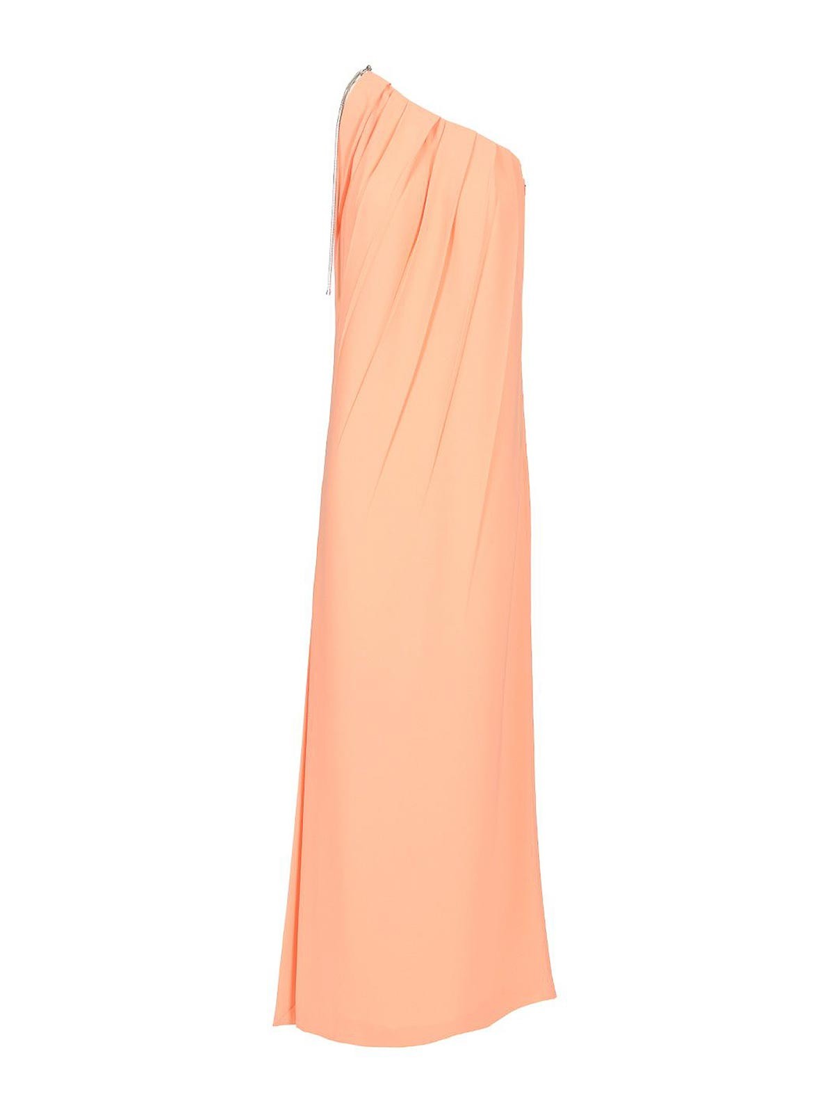 Max Mara One-shoulder Dress Pontida In Pink