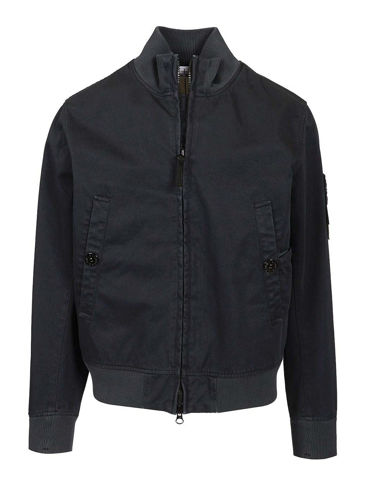 Stone Island Bomber Jacket Jackets Blue In Gray
