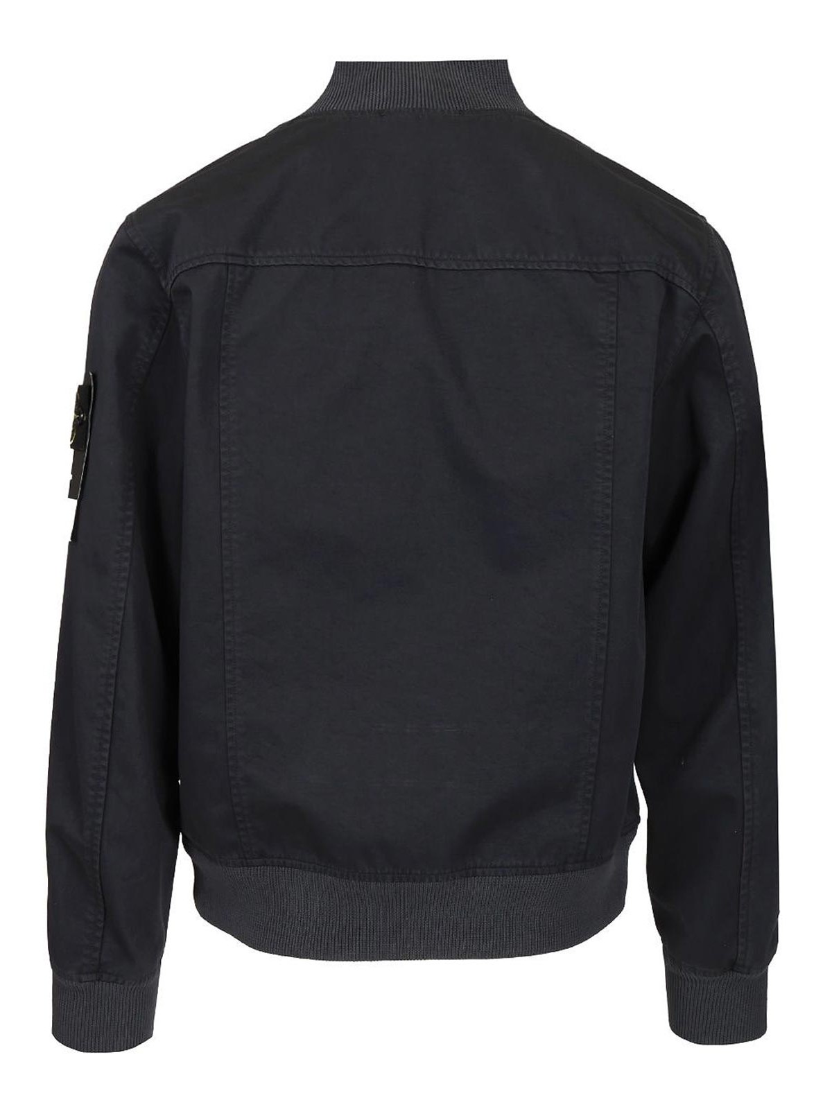 Stone Island Bomber Jacket Jackets Blue In Gray