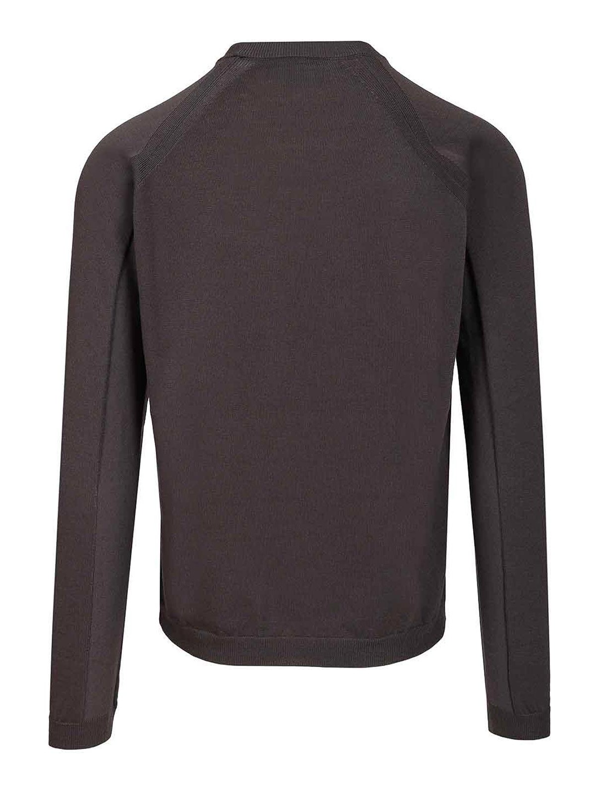 Stone Island Crewneck Sweater In Primaloft Bio In Brown