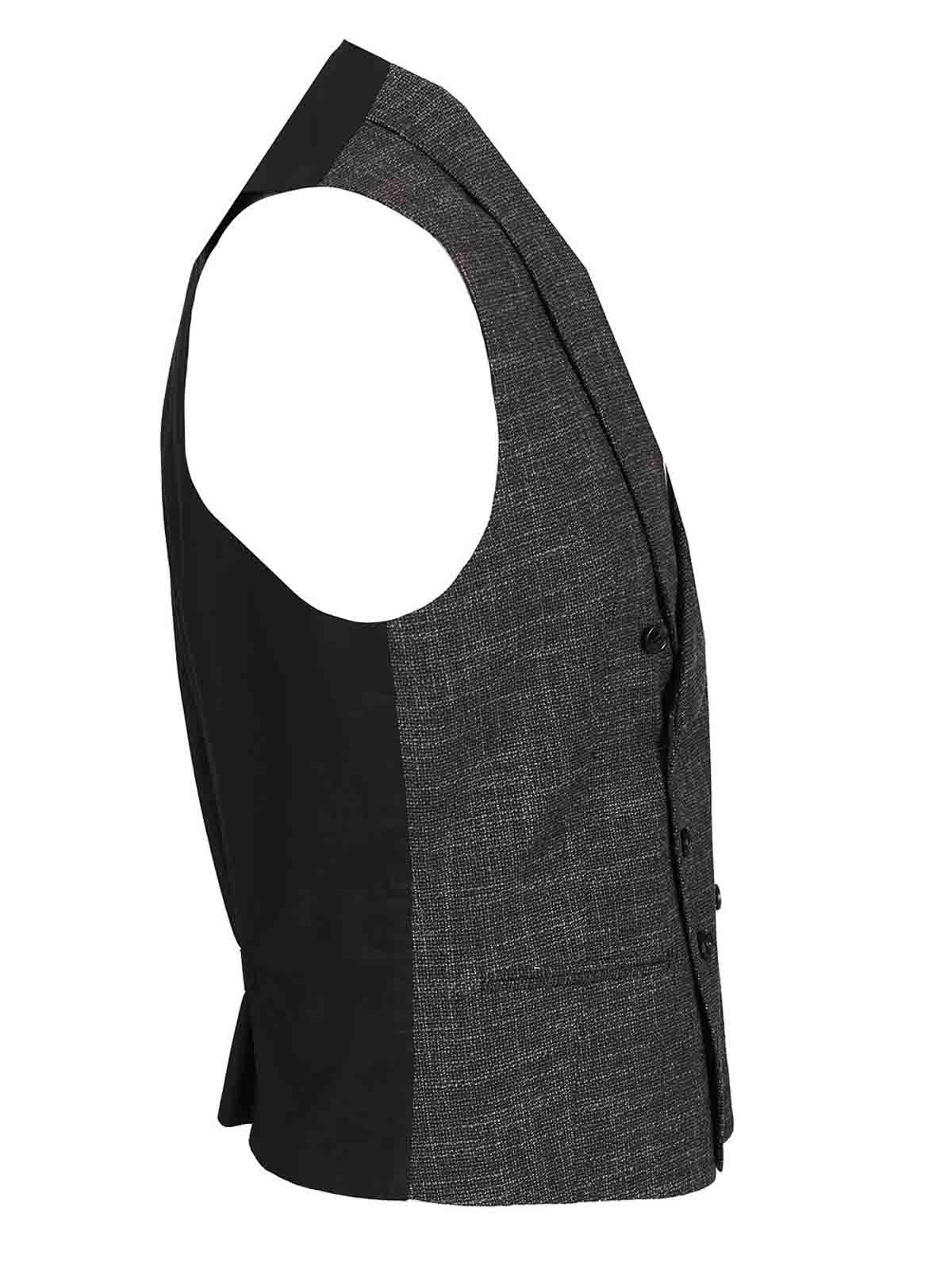 Tagliatore Gilet Revival Opsac Misto Lana Seta In Gray