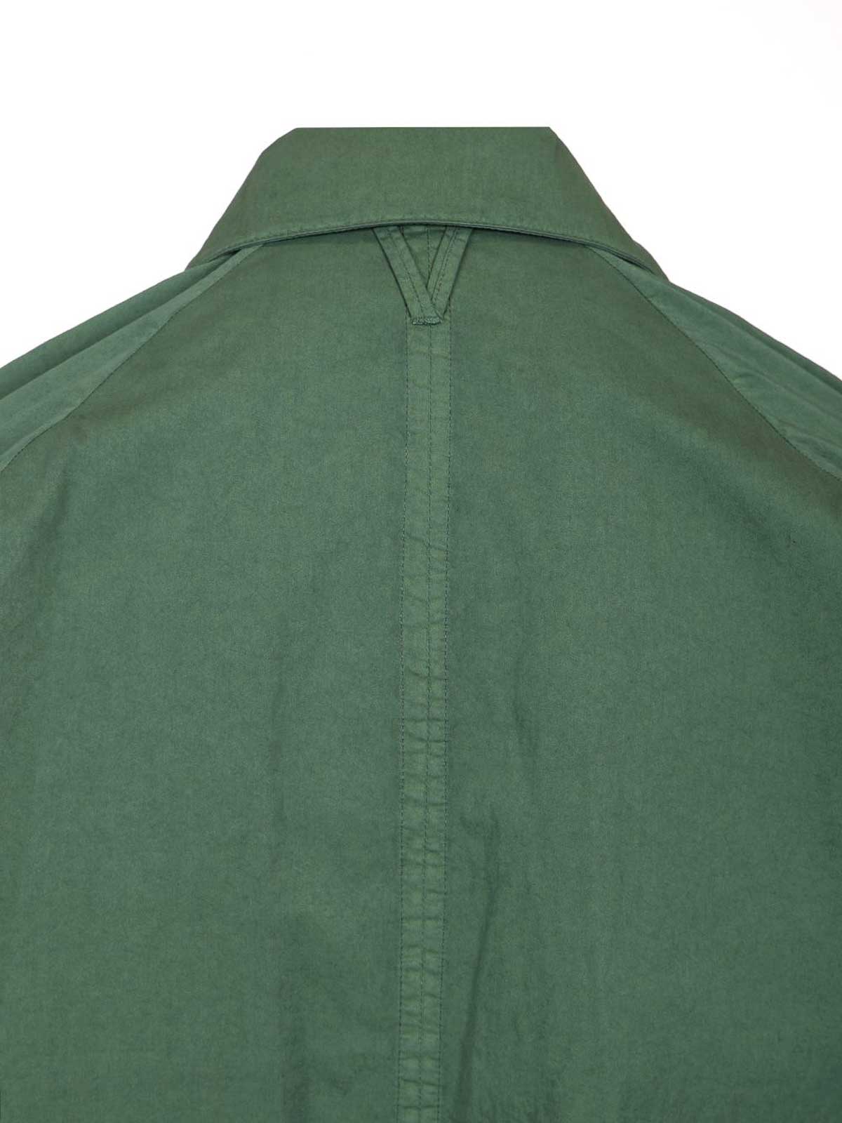 Valstar Torino Rain Coat Garment Dyed Cotton And Nylon Green In Green