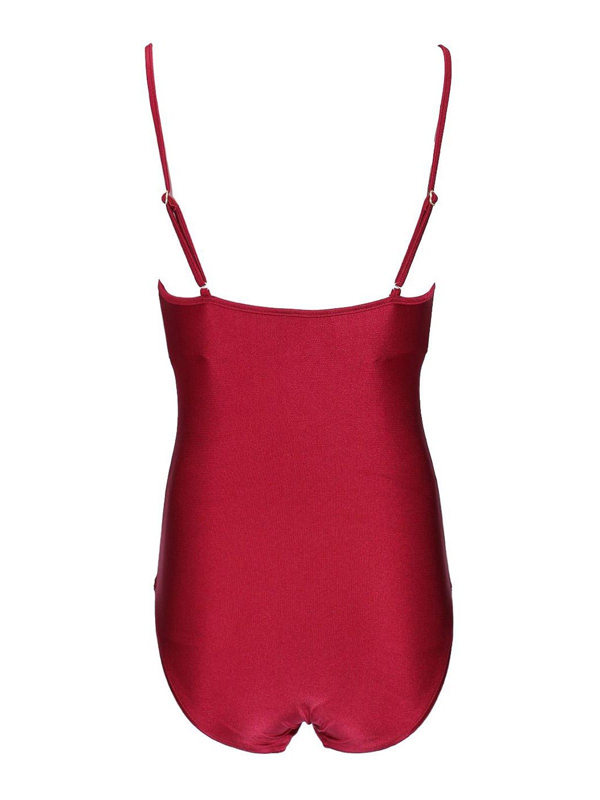 Zimmermann Womens Ruby Wylie Plunge Swimsuit Xs In Red