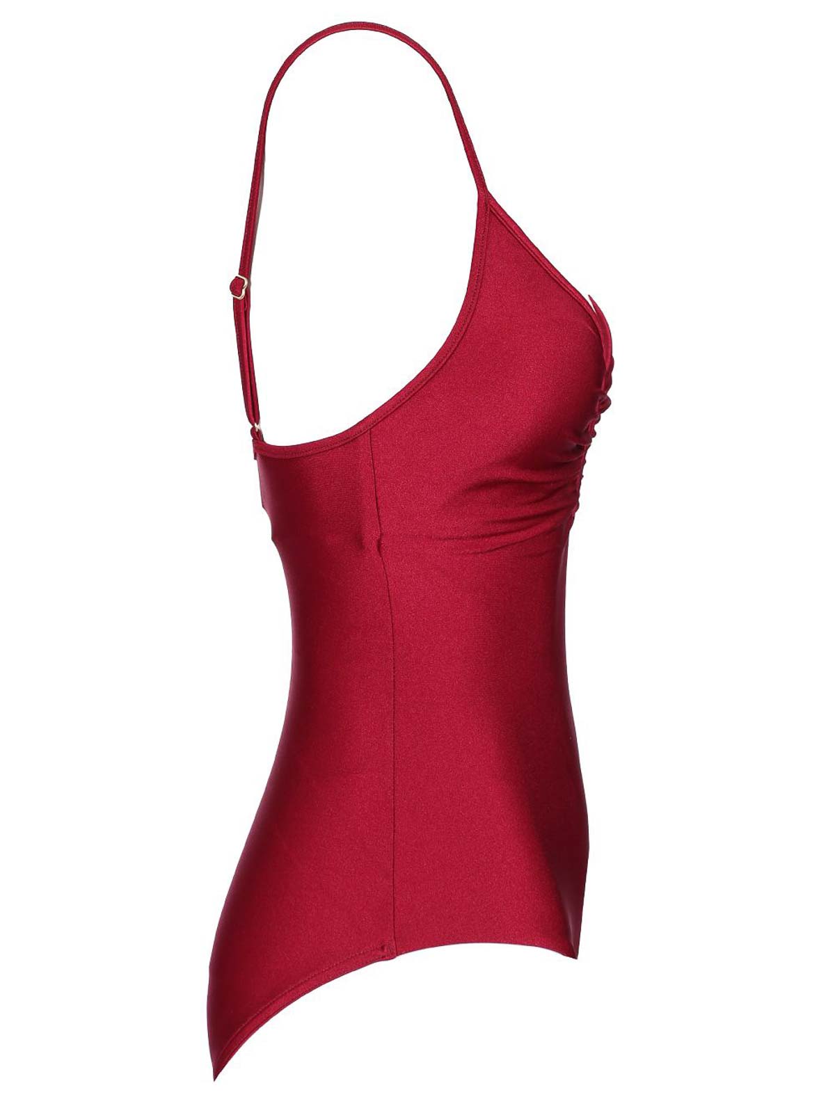 Zimmermann Womens Ruby Wylie Plunge Swimsuit Xs In Red